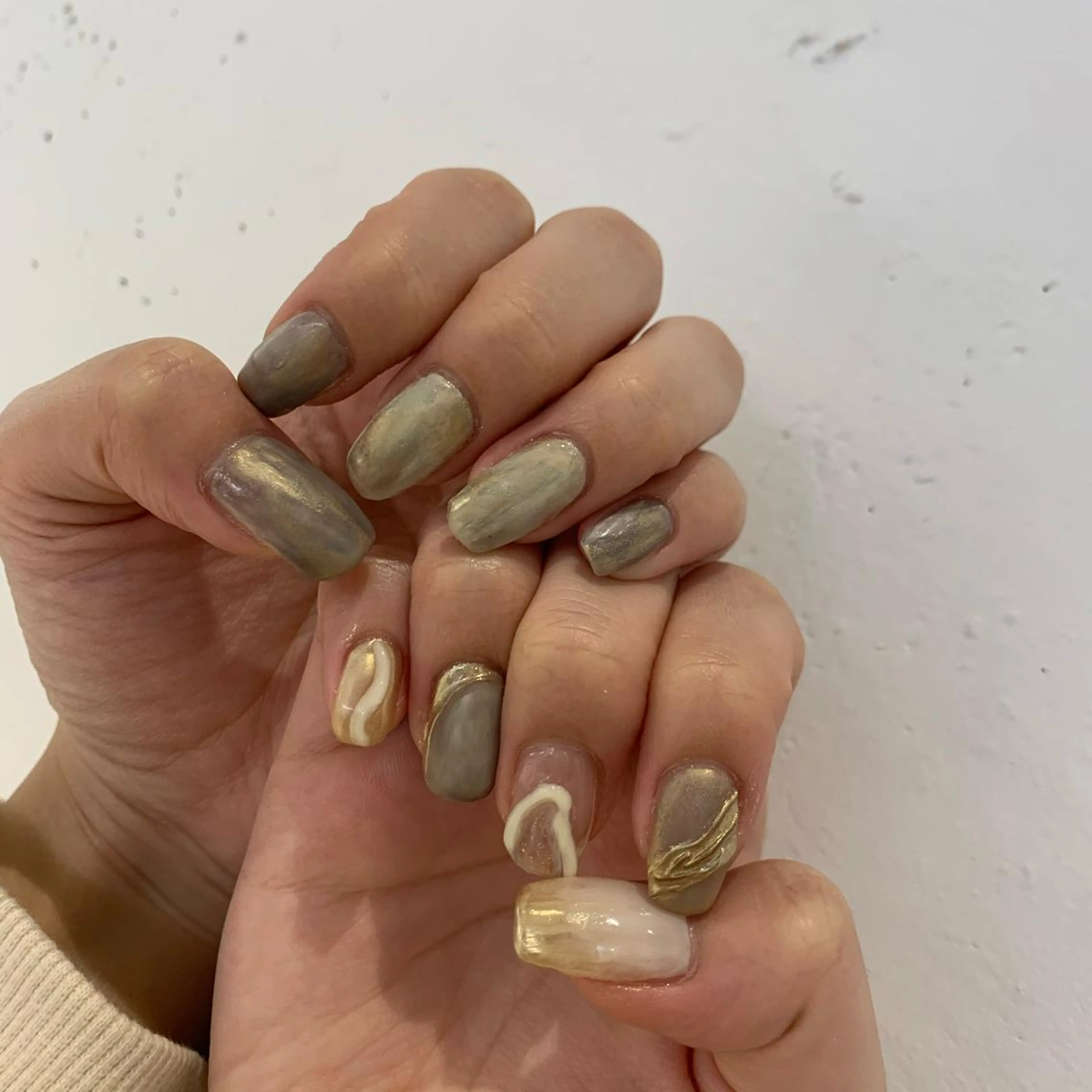 ネイル ハンドネイル 【淡色color/ nail】maikoのネイルデザイン