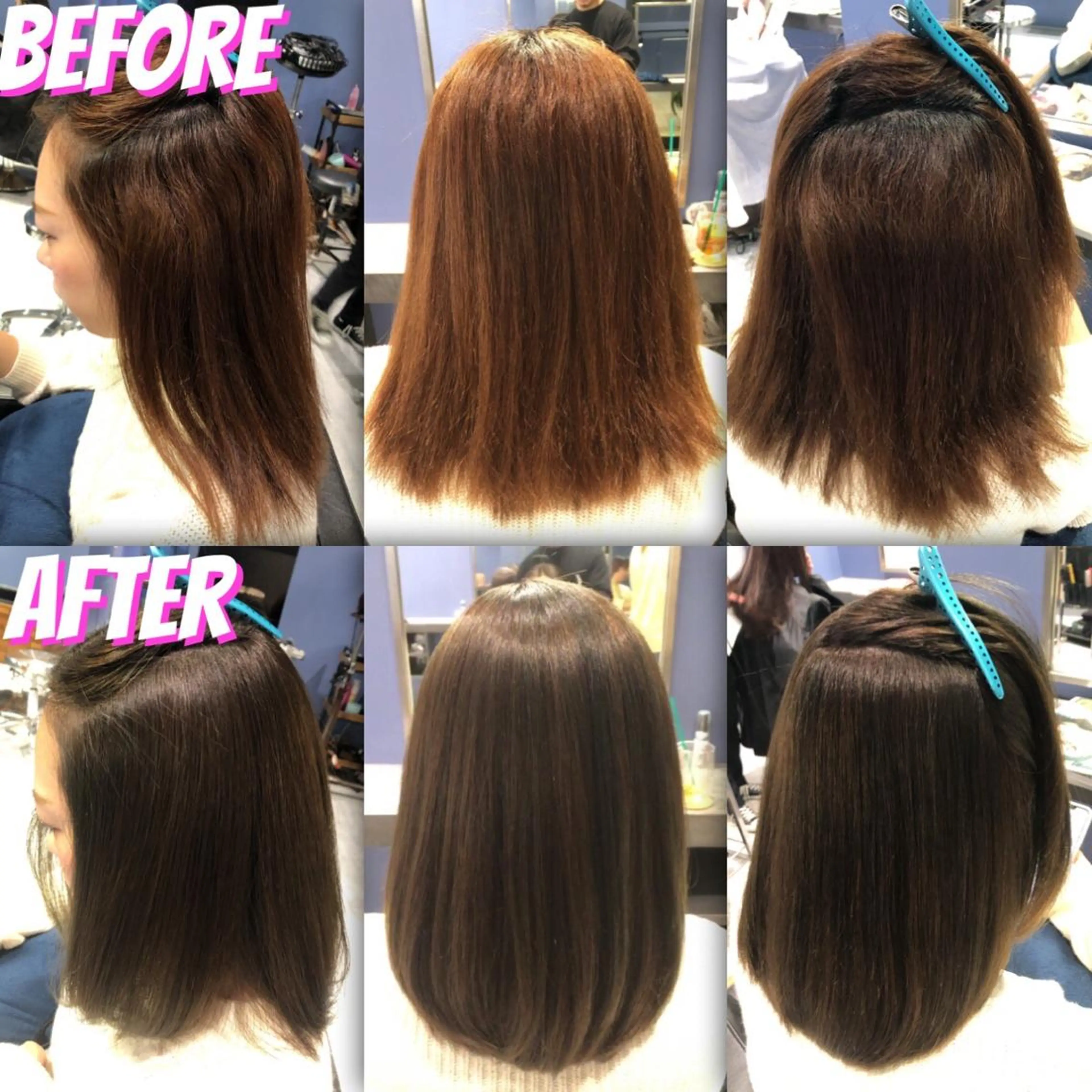 セミロング カラー イルミナカラー 本物のブリーチ縮毛 /デサキショウヘイのヘアスタイル