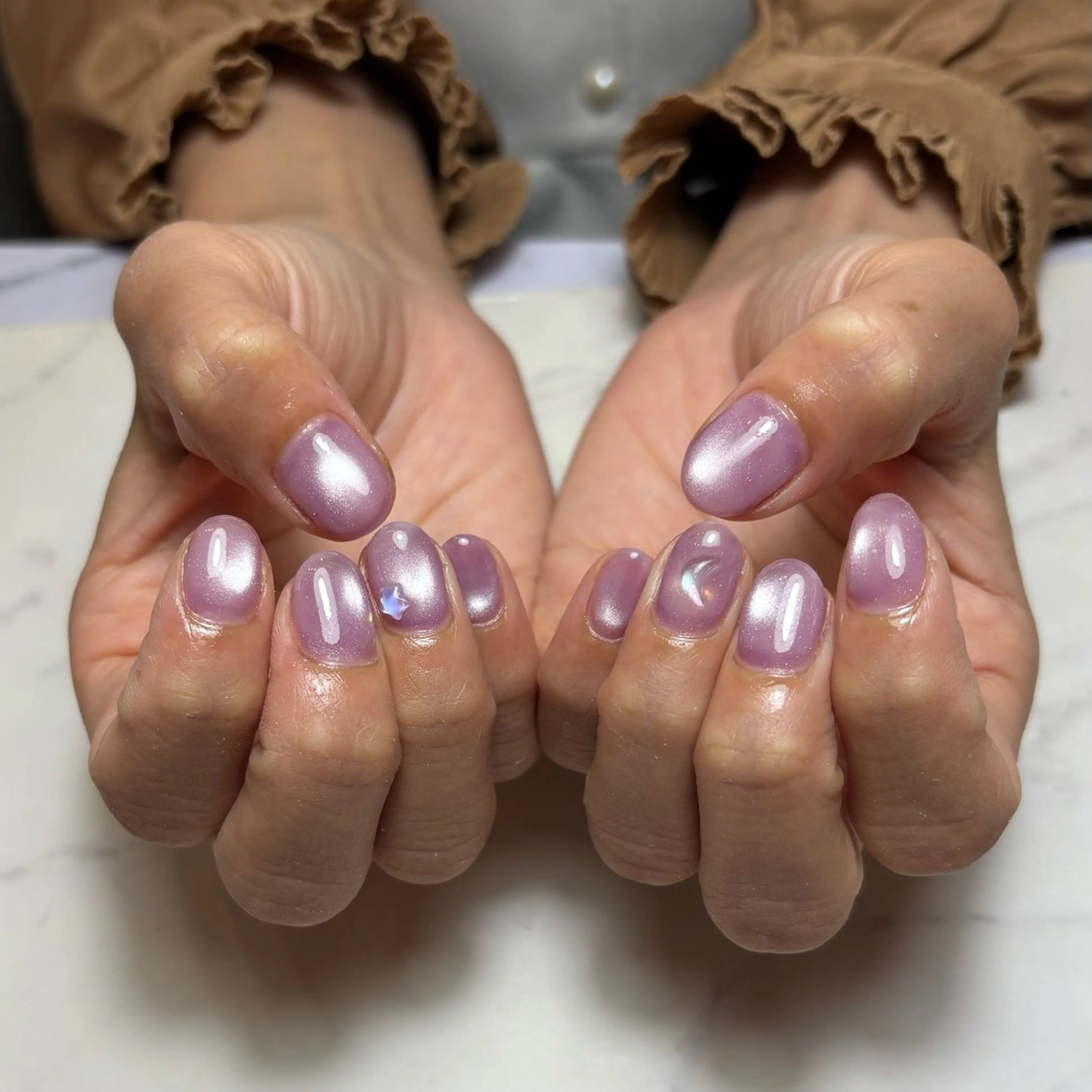 ネイル 氷ネイル・うるうるネイル nailsalon 結所属・💫 さりのネイルデザイン