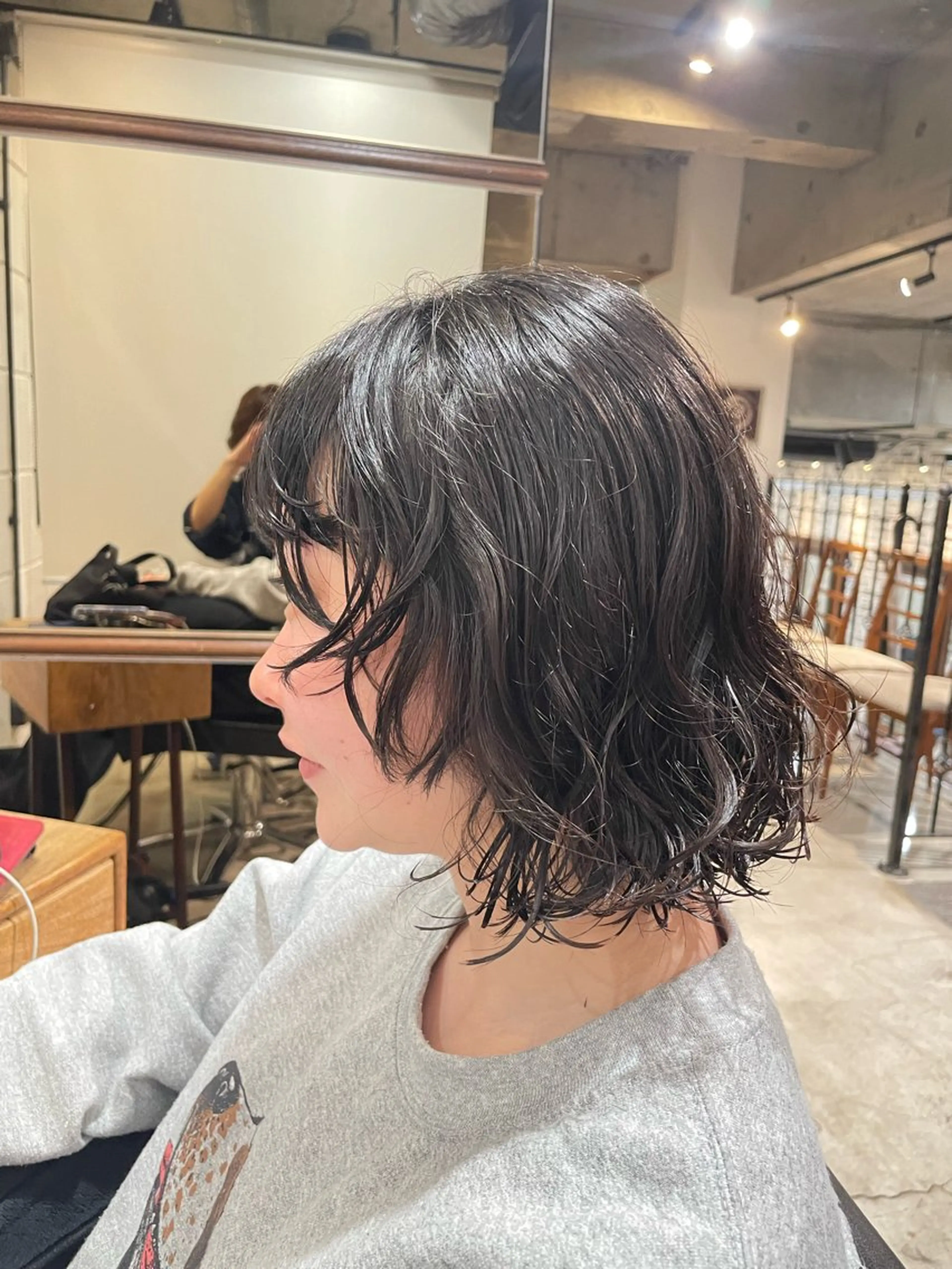 ショート パーマ ボブ ウルフカット スパイラルパーマ カット パーマ 【お洒落パーマ】 Elme　肥塚康汰郎のヘアスタイル