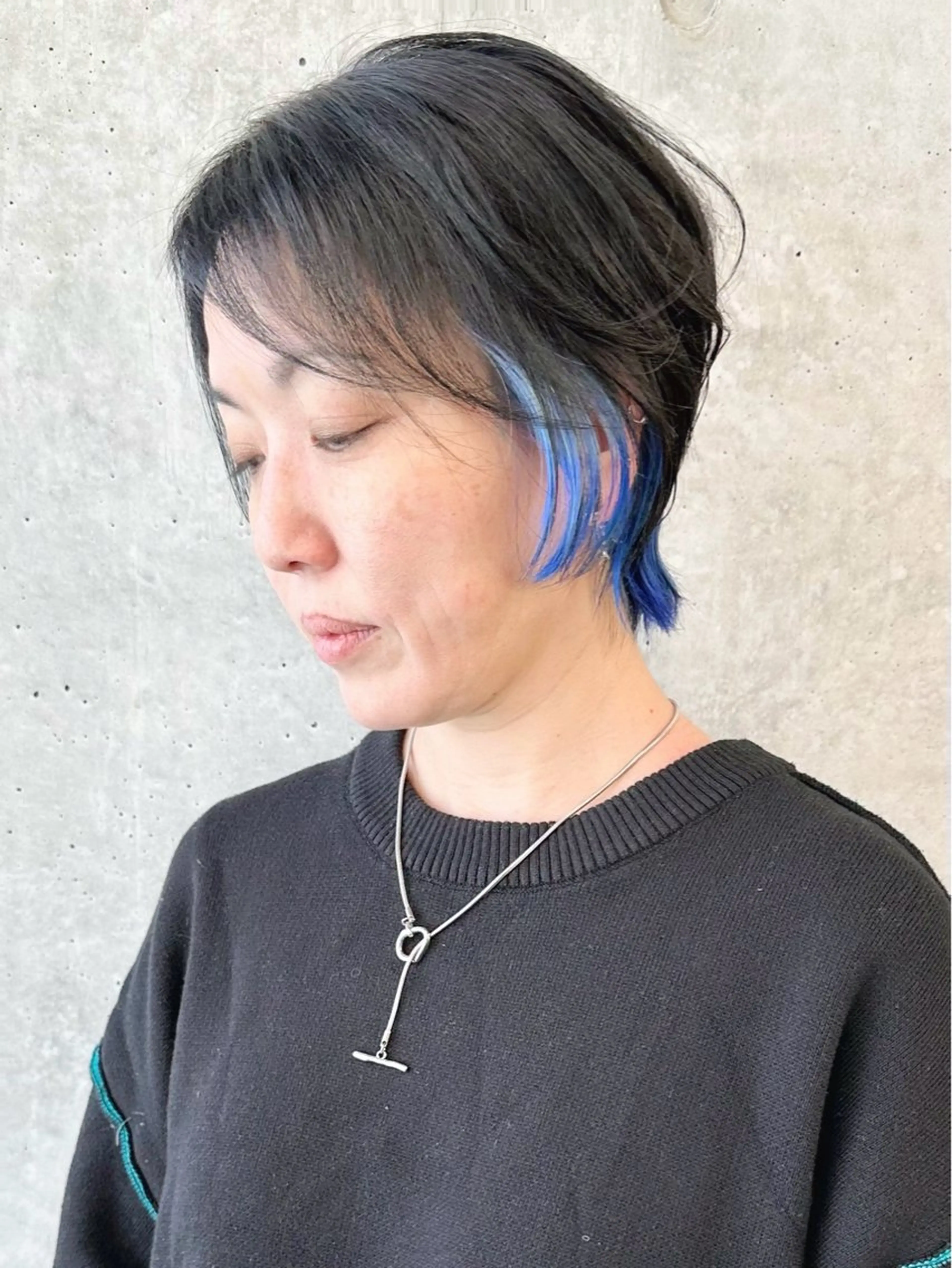 ショート とうい/くせ毛/ ショート/丸みボブのヘアスタイル