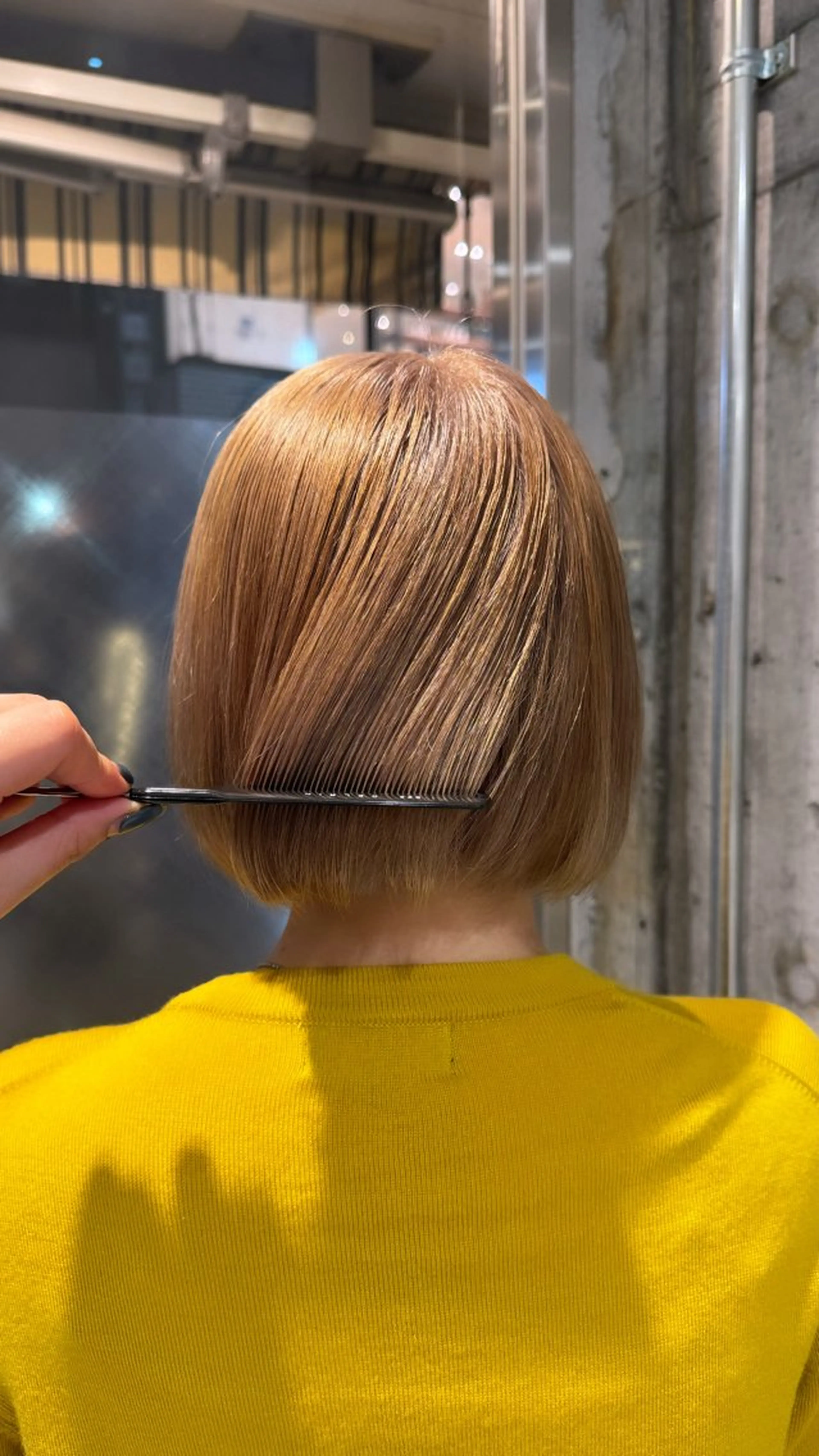 ミディアム カラー ヘアカラー トリートメント ヘアセット 高円寺/艶カラー/ レイヤーカットのヘアスタイル