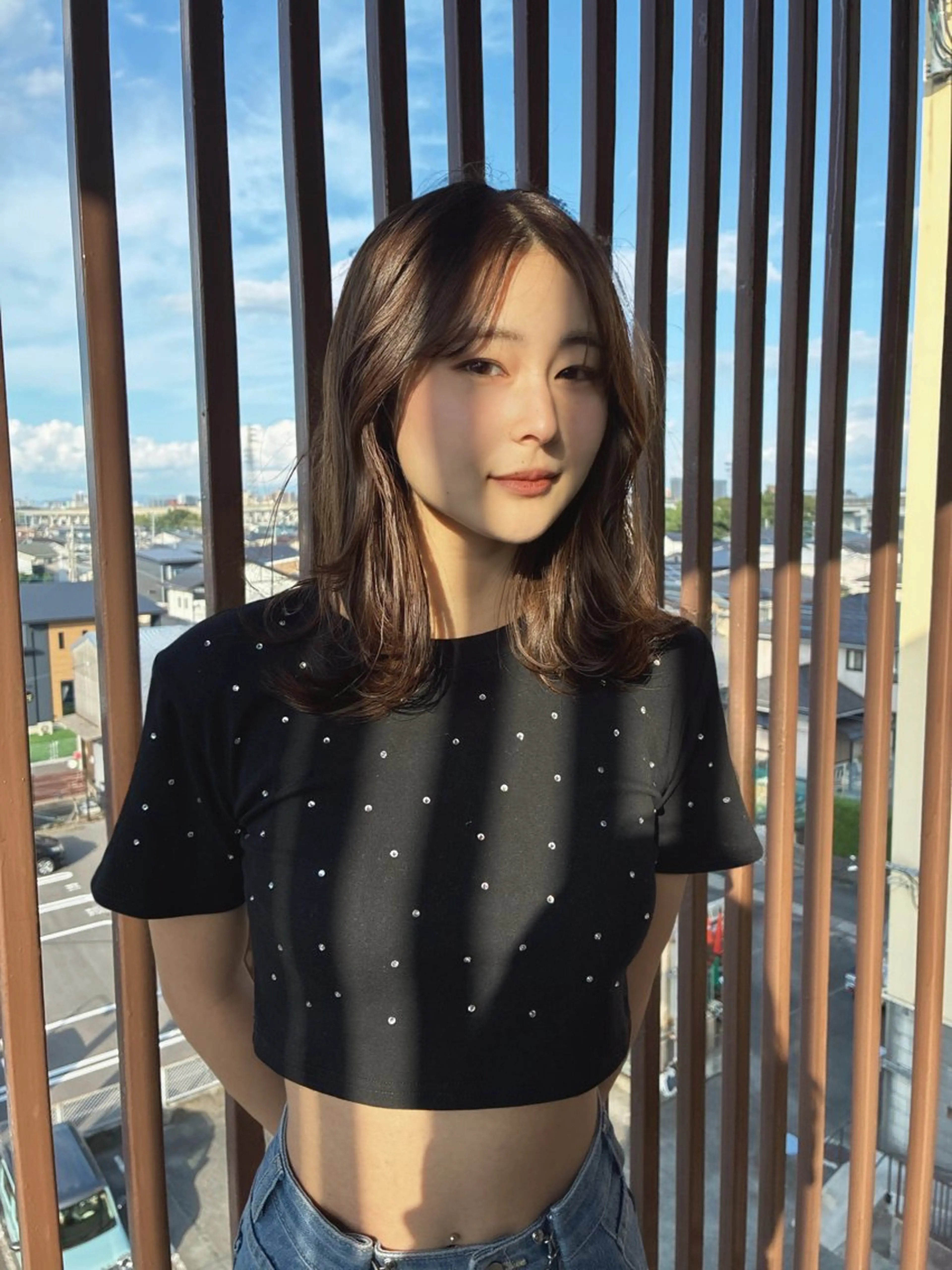 ミディアム カット ヘアカラー トリートメント suii.. yurinaのヘアスタイル