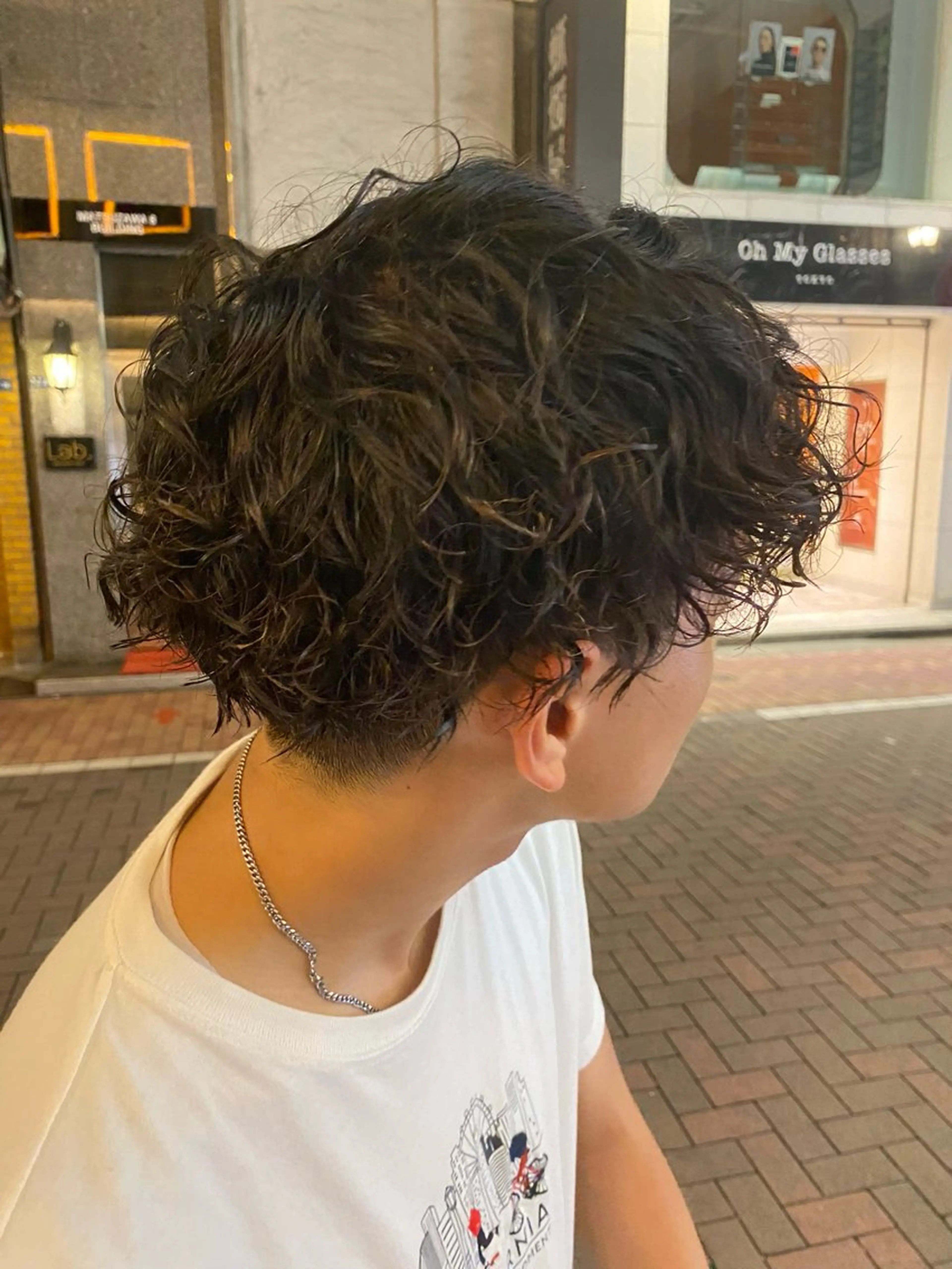 ショート パーマ メンズ カット パーマ cachecache白金高輪店所属・⭐️メンズ特化⭐️ 山﨑日向汰のヘアスタイル