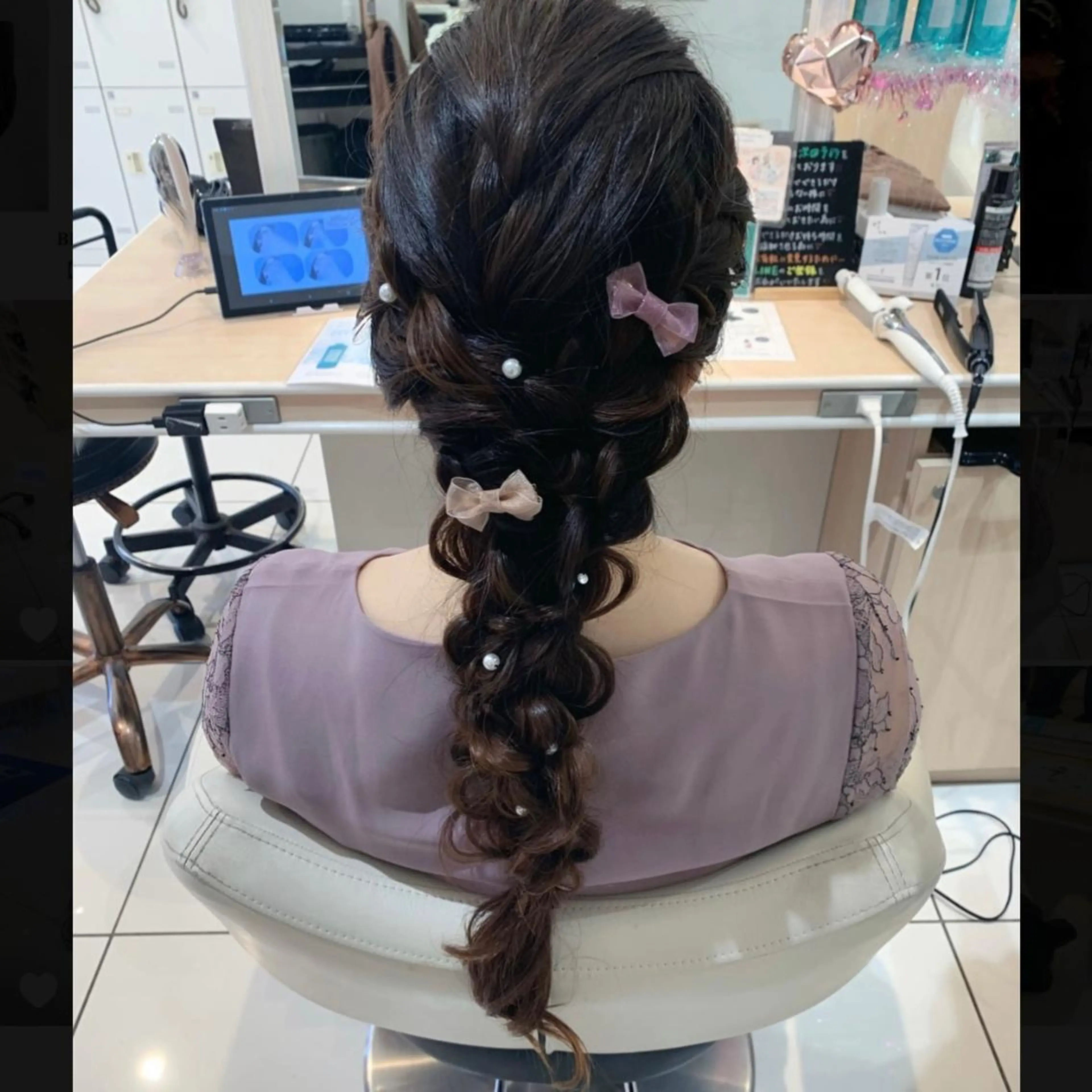 ロング ヘアアレンジ ヘアセット 宮永 璃沙のヘアスタイル