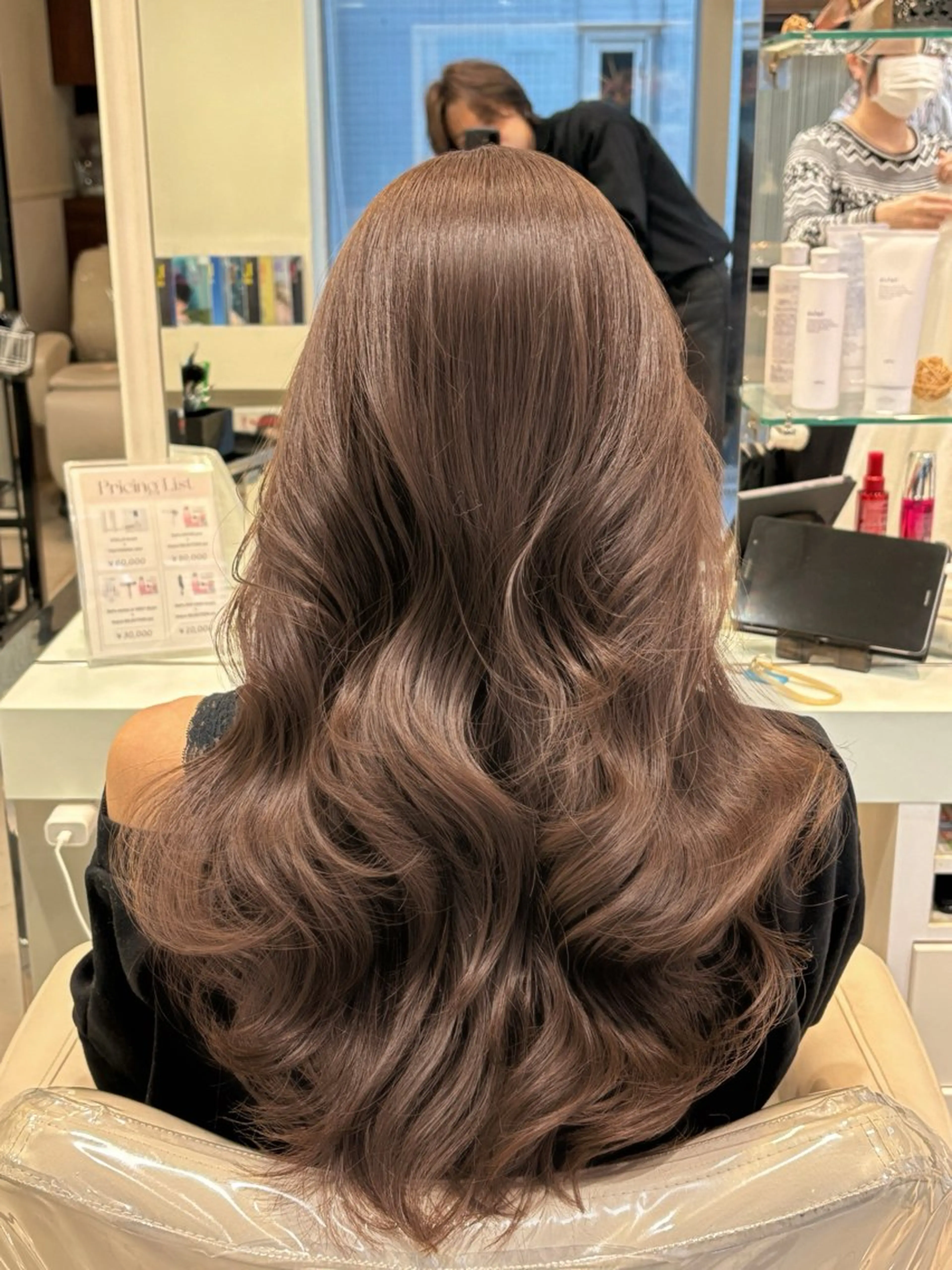 ロング カット ヘアカラー トリートメント 💗ブリーチなし 垢抜け💗徳井はやとのヘアスタイル