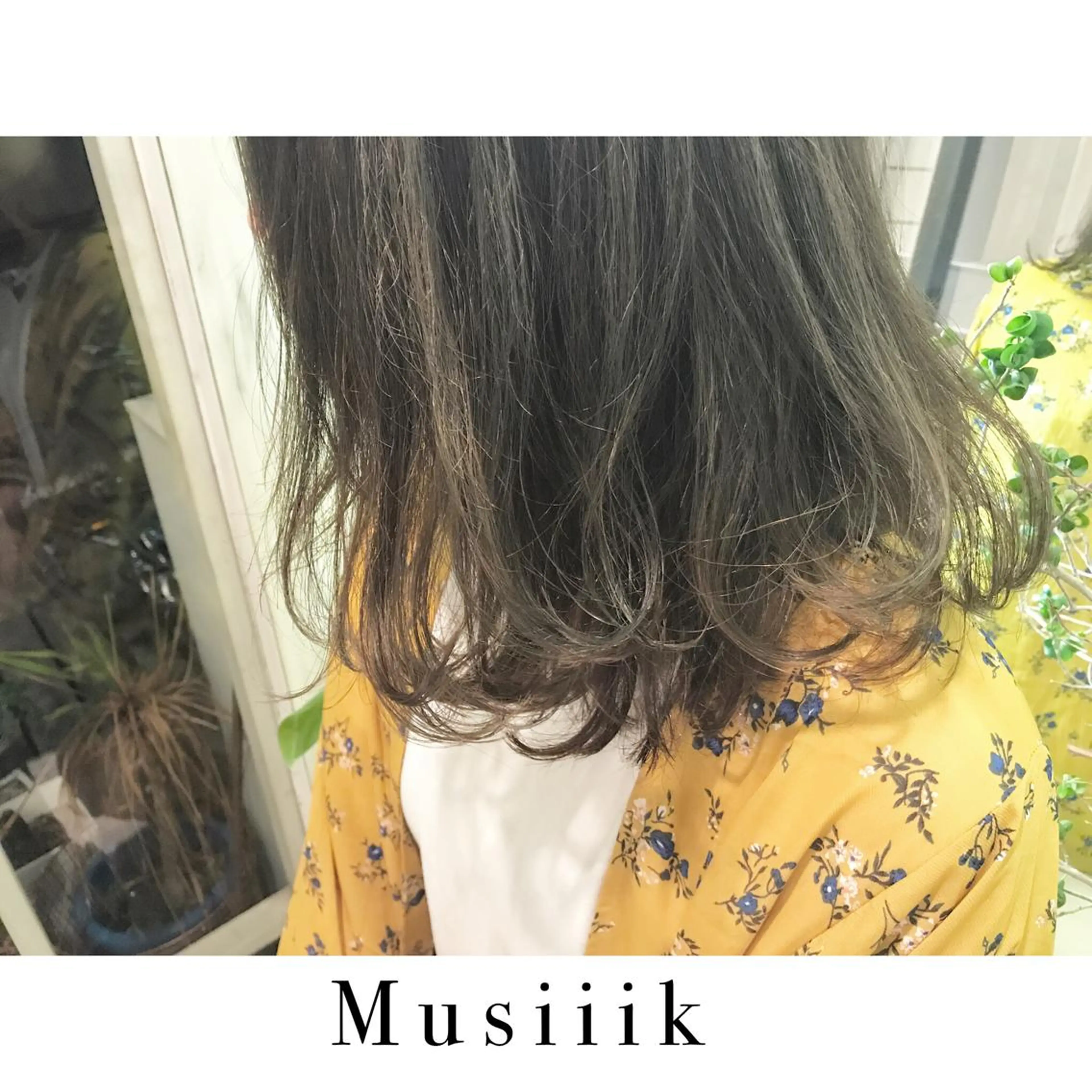 ミディアム カラー ベージュカラー 透明感カラー グラデーションカラー ハイライトカラー ハイライト Musiiik hairのヘアスタイル