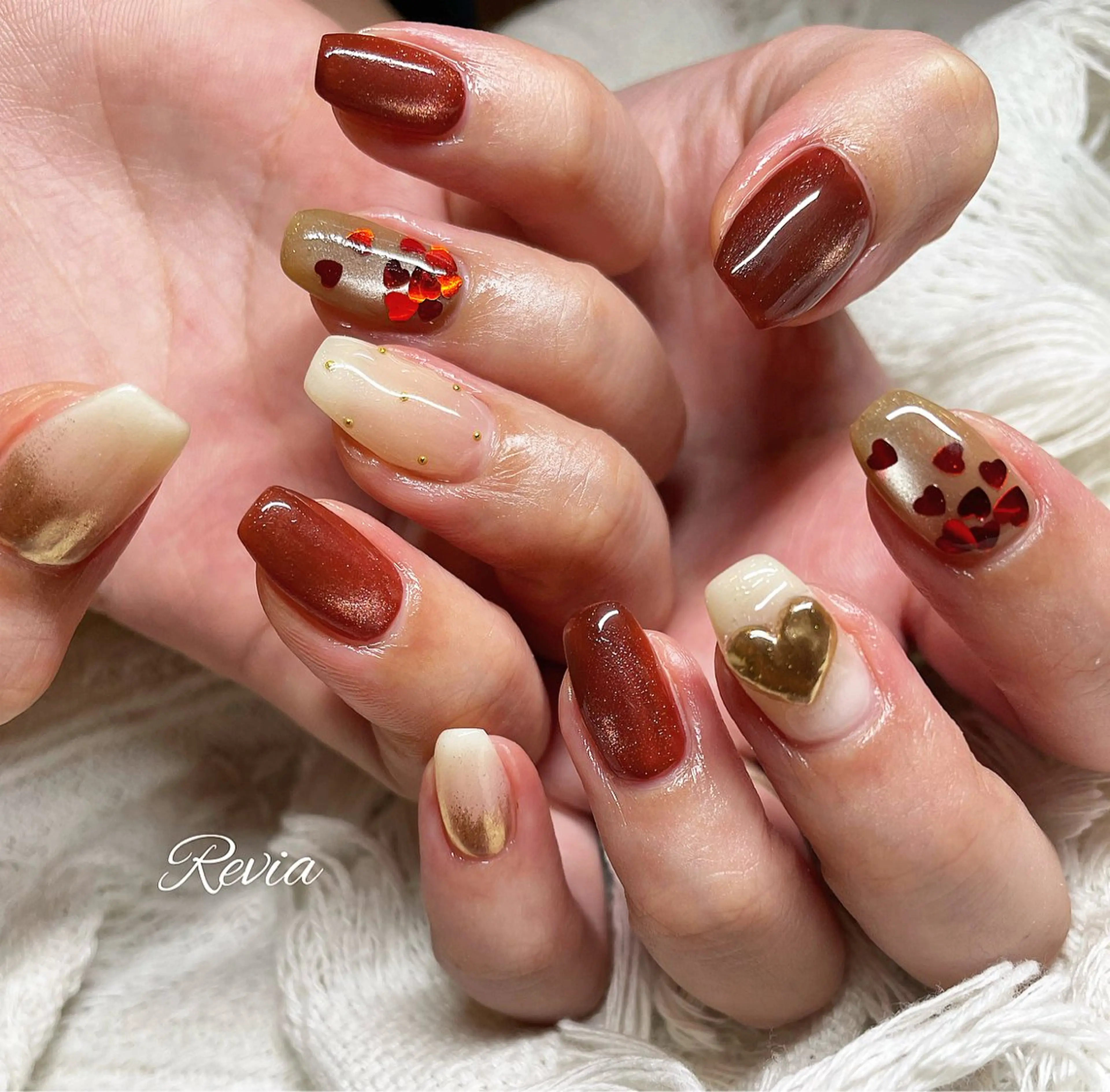 ネイル ハンドネイル revia所属・ERI Nailistのネイルデザイン