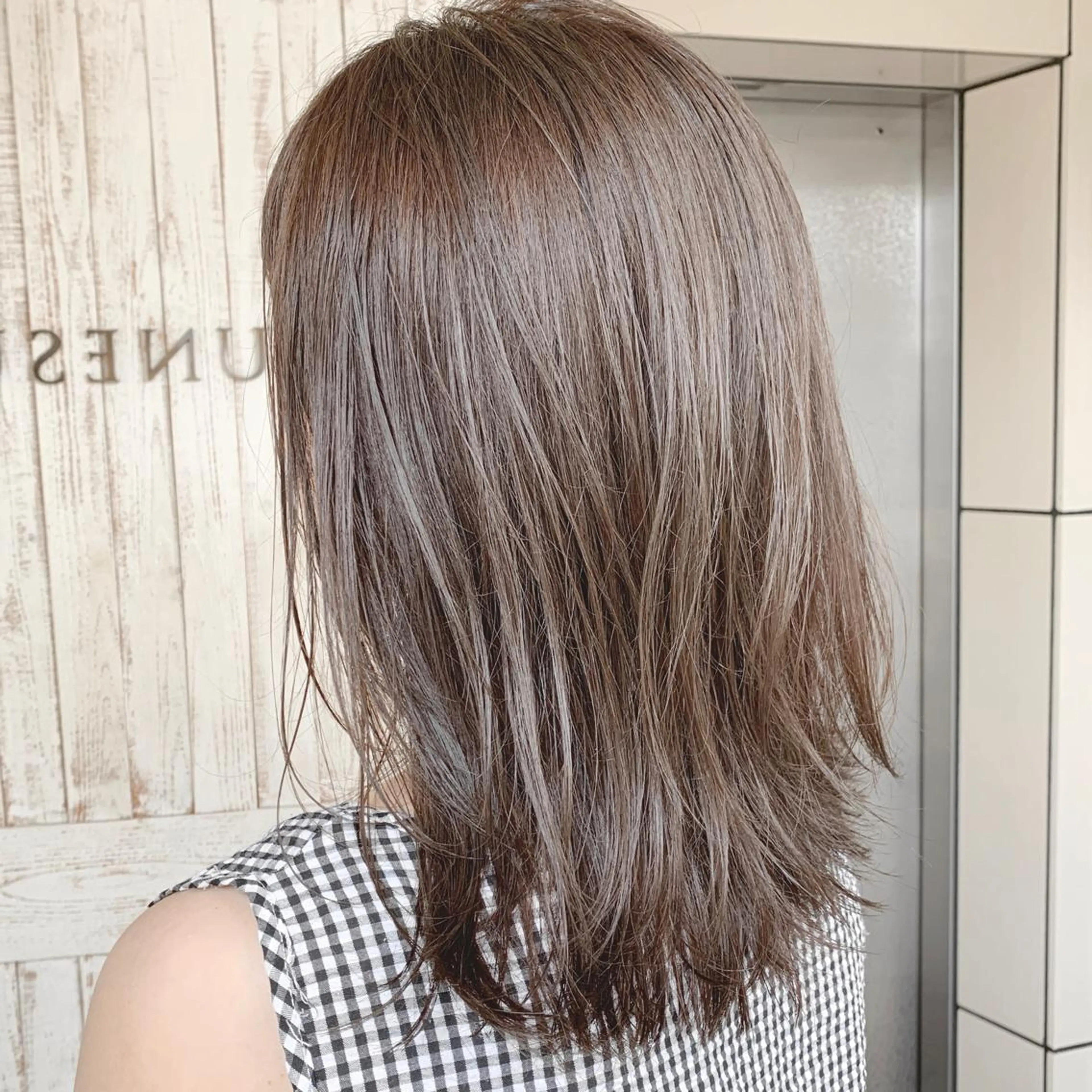 ミディアム カラー ヘアアレンジ 透明感カラー JYUNESU表参道所属・似合わせhair🔸 アサダ　タカコ🔸のヘアスタイル