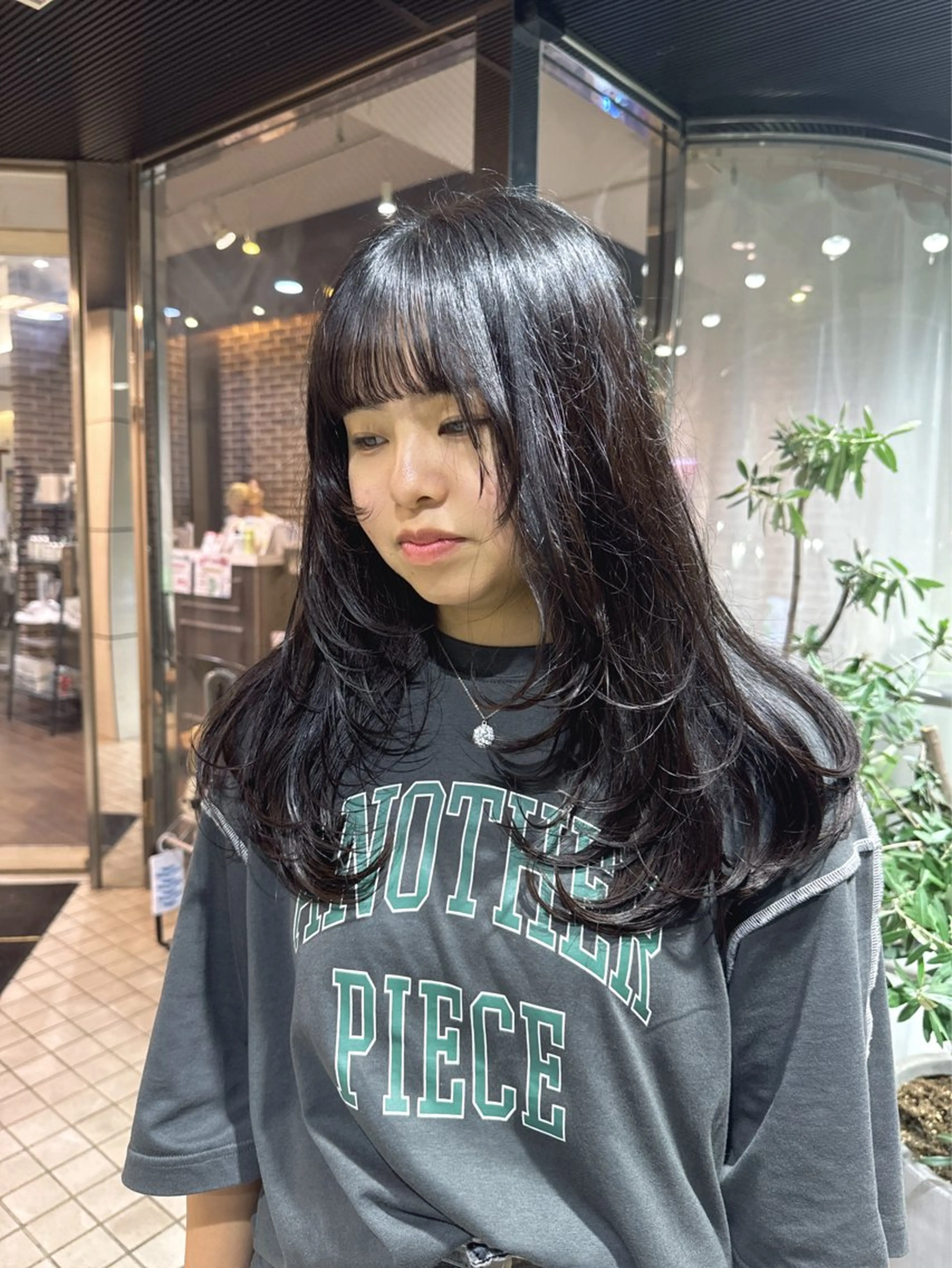 ロング ボブ 髪質改善 韓国風ヘア レイヤーカット トリートメント メンズ/派手 color☆NOKAのヘアスタイル