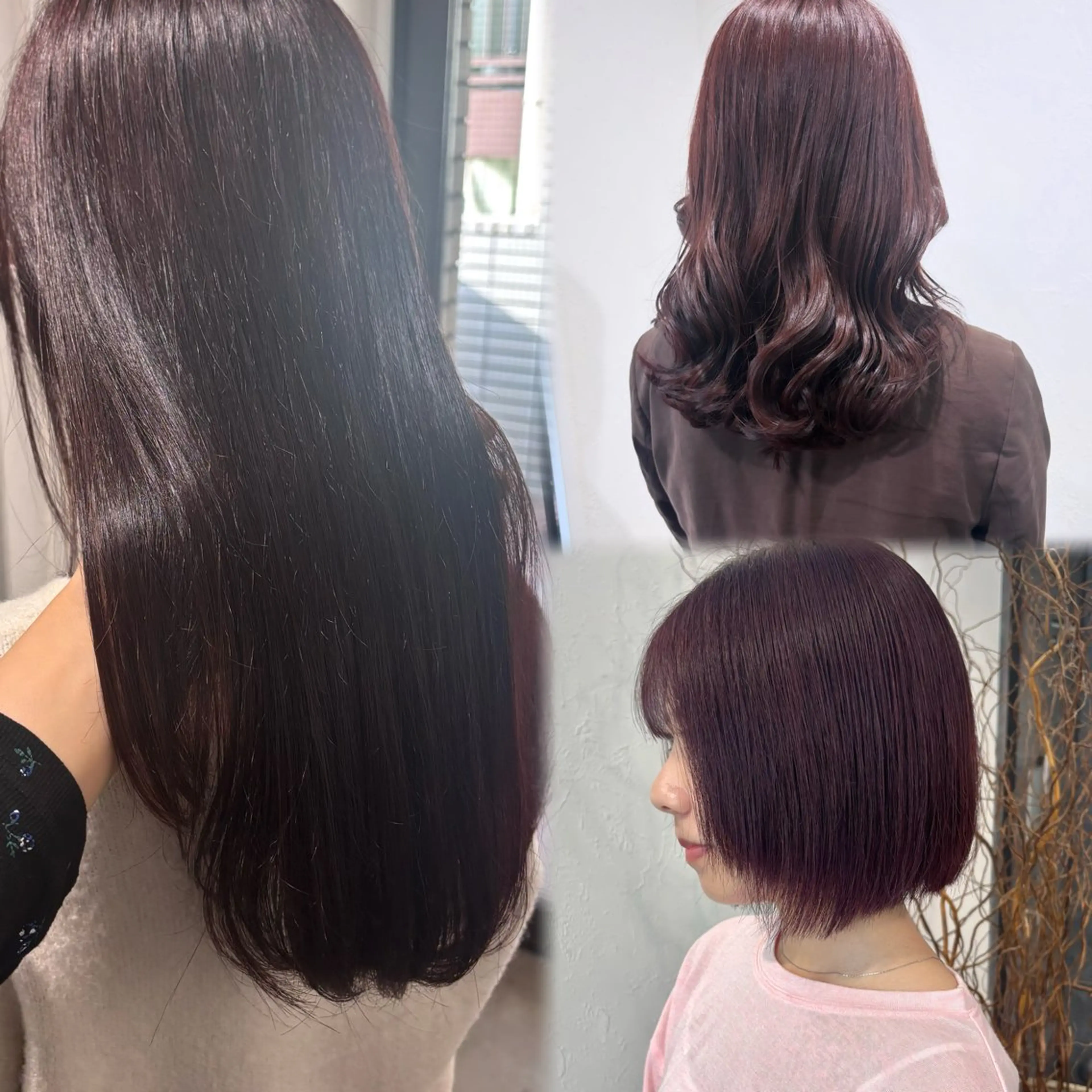 セミロング カラー 髪質改善/縮毛矯正/ 暖色カラー🎀🪞のヘアスタイル