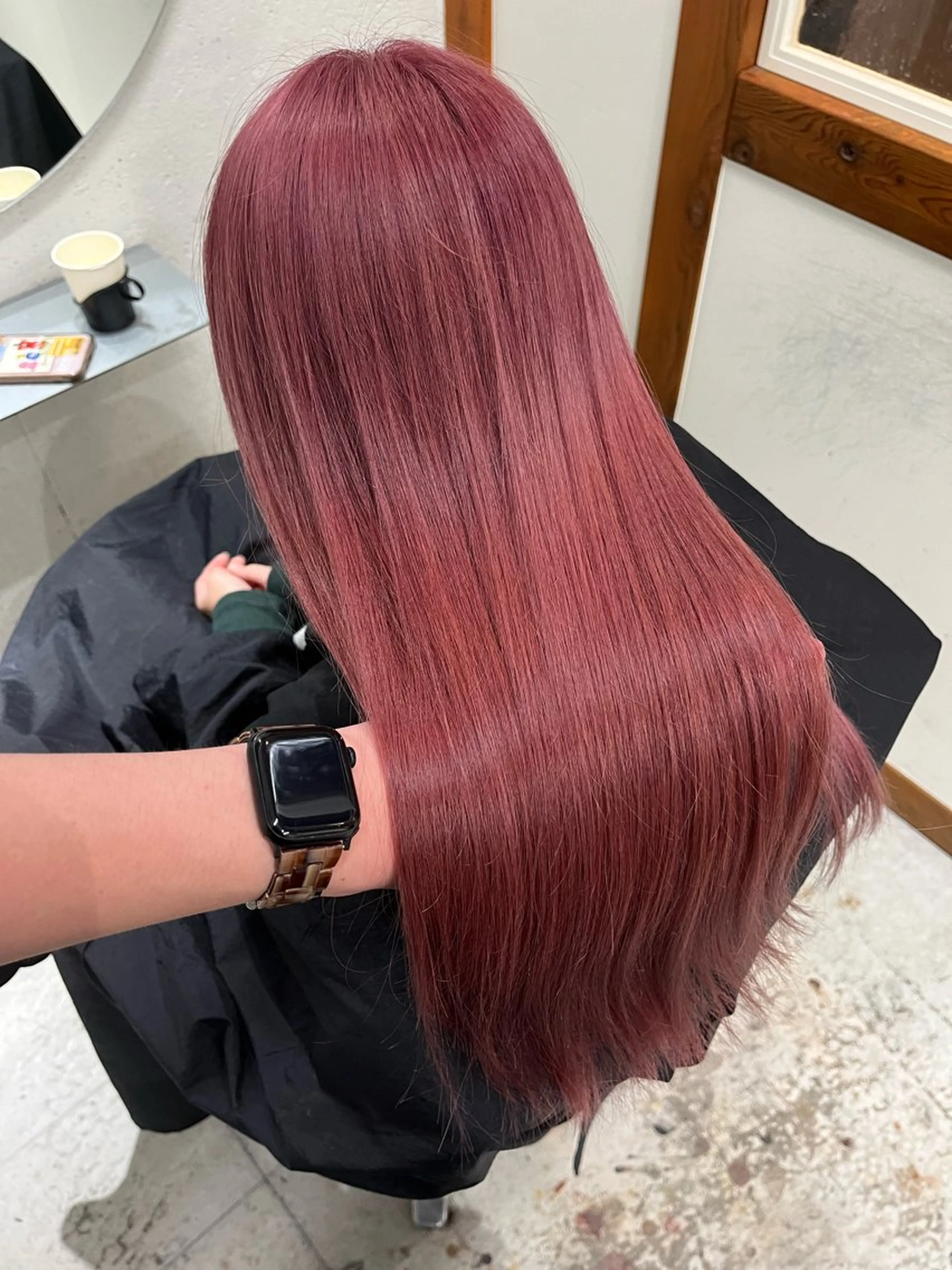 ミディアム カラー ヘアアレンジ ヘアカラー トリートメント 菅宮 皐のヘアスタイル