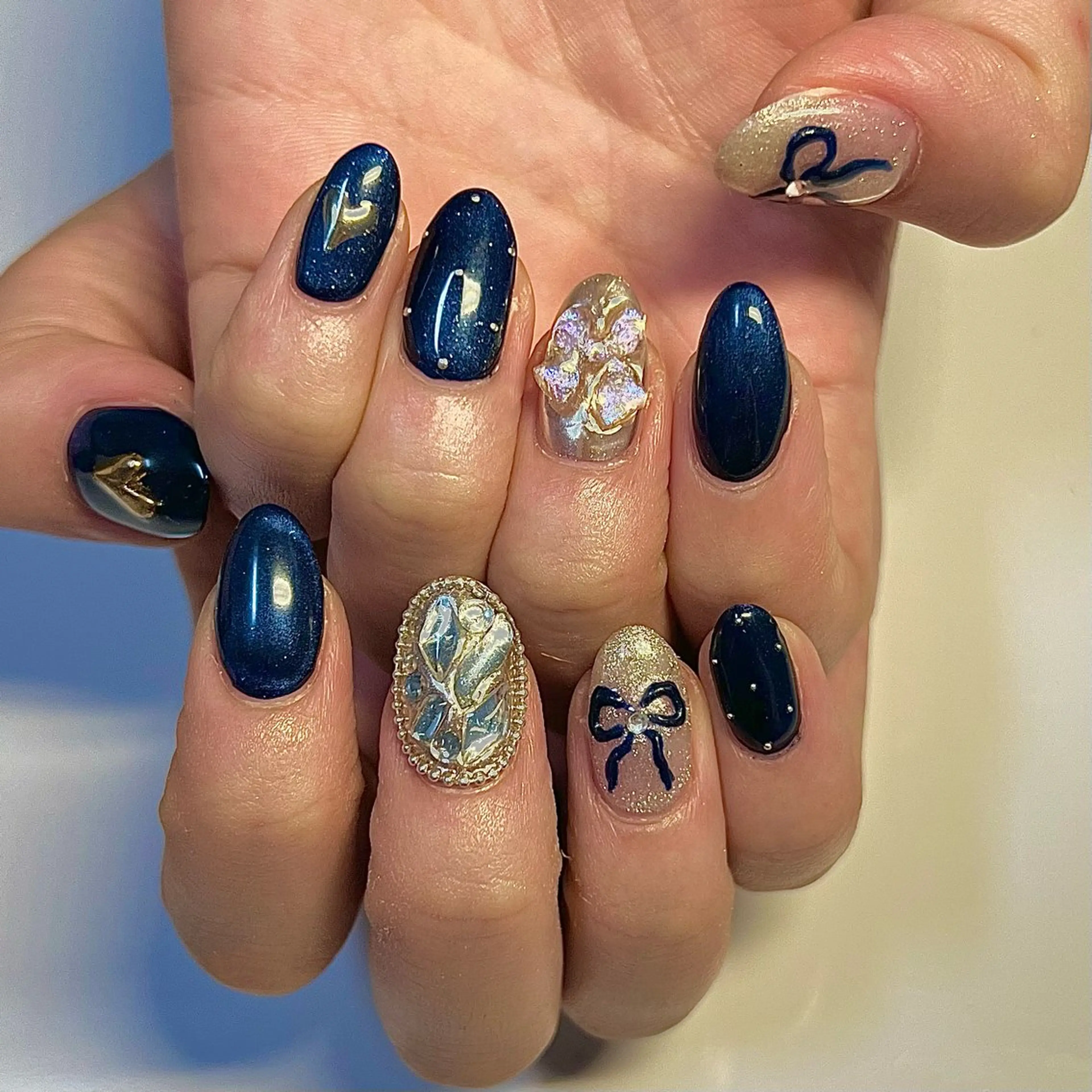 ネイル ハンドネイル m.nail/ 🐄💛🧡❤️のネイルデザイン