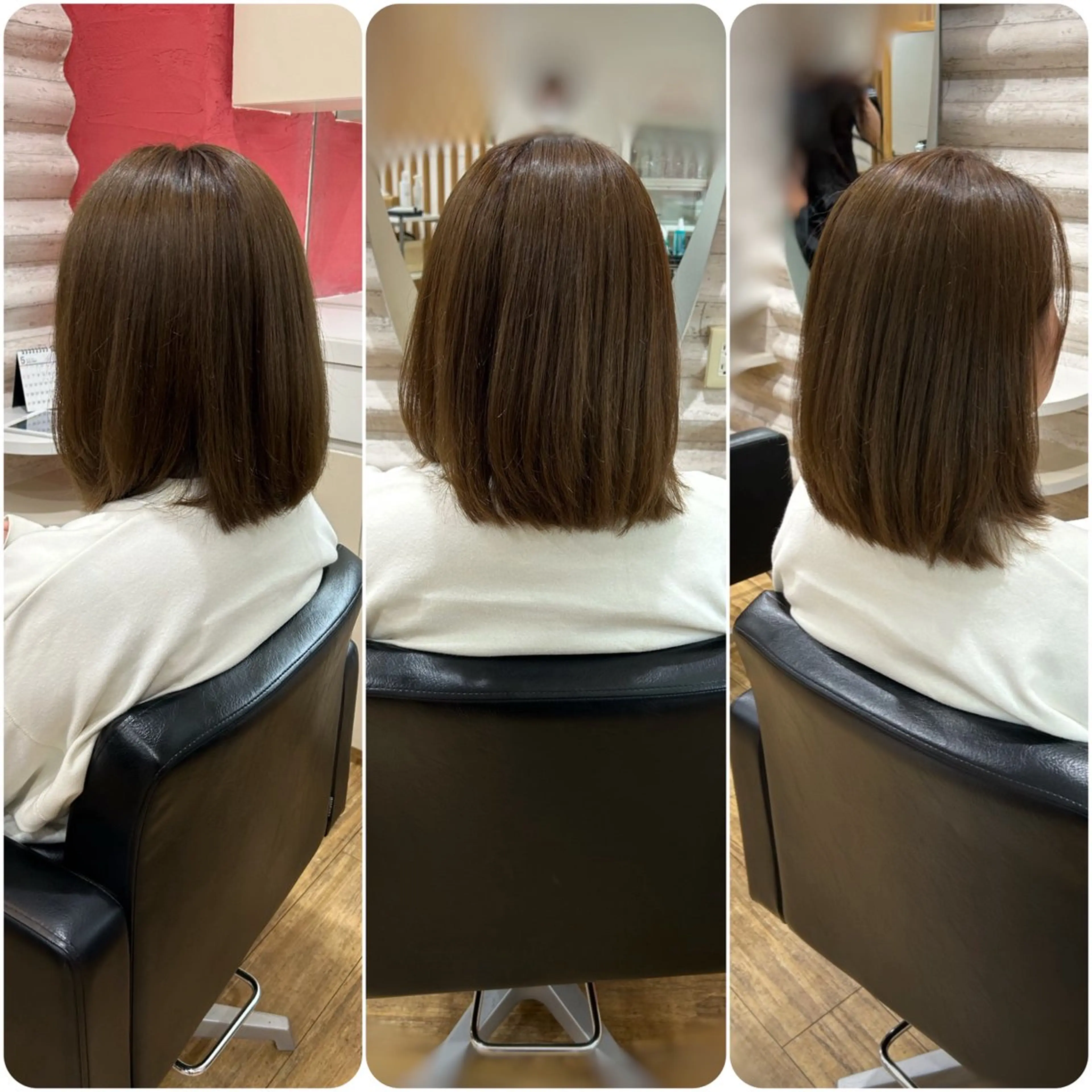 ミディアム カラー 髪質改善 ヘアカラー トリートメント 艶の専門店/髪質改善 ×酸熱カラー/KONのヘアスタイル