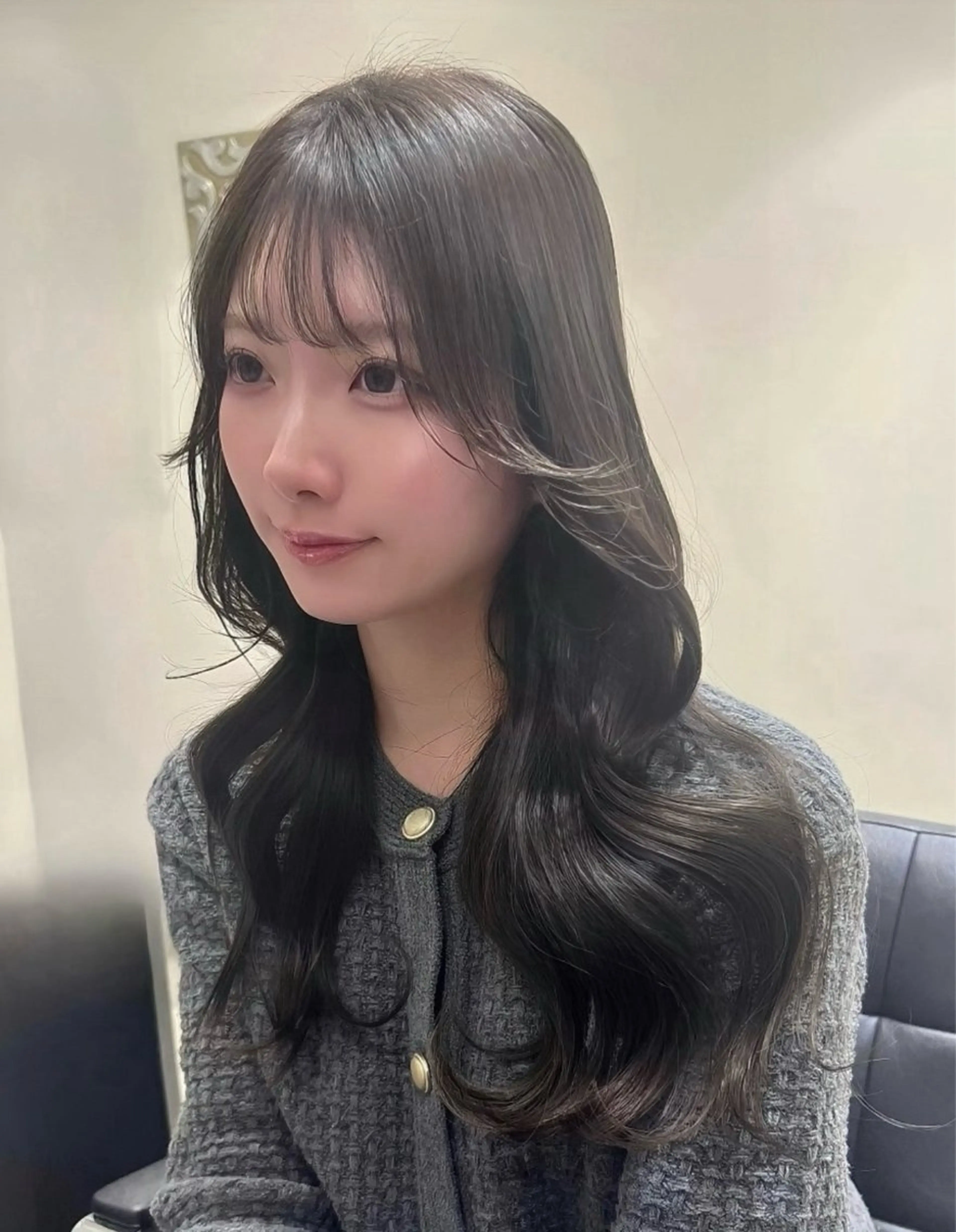 ロング カラー 透明感カラー ヘアカラー トリートメント Euphoria銀座本店所属・shoki 韓国ヘア/ケアカラーのヘアスタイル