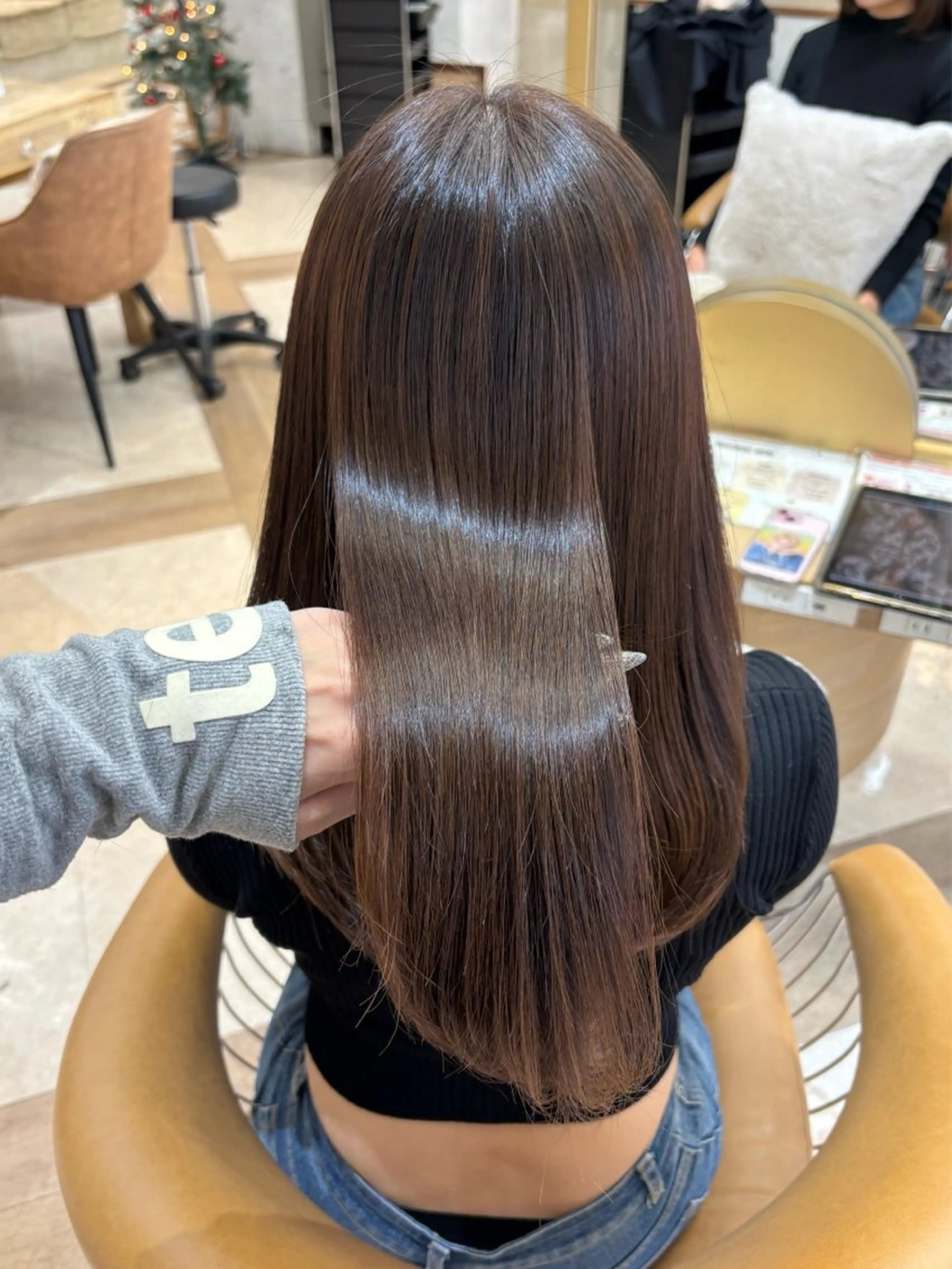 ロング カット ヘアカラー トリートメント sakura/韓国 ガーリー/ワンホンのヘアスタイル