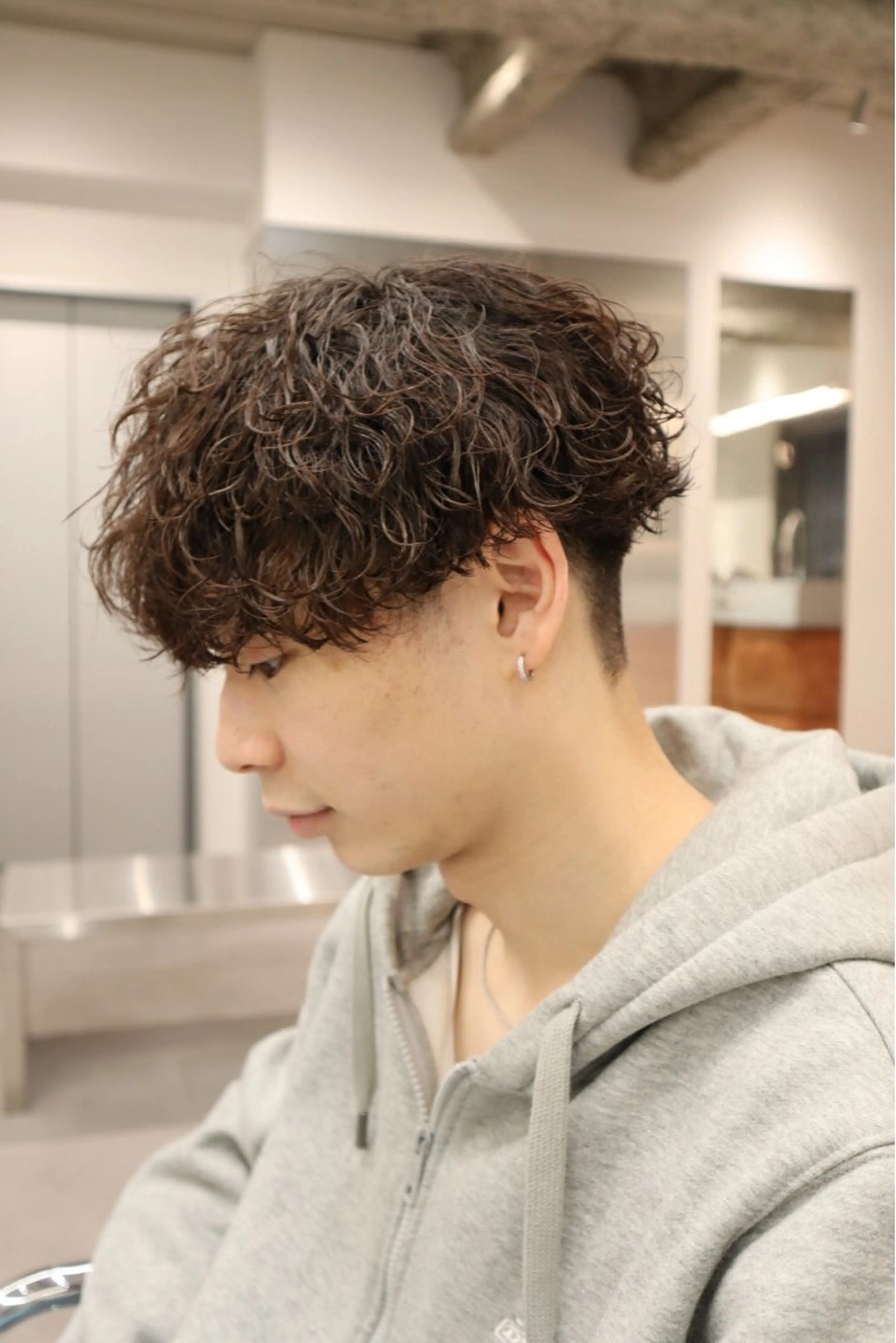 ショート パーマ メンズ カット パーマ トリートメント ヘアセット メンズ特化   西野 晴紀のヘアスタイル