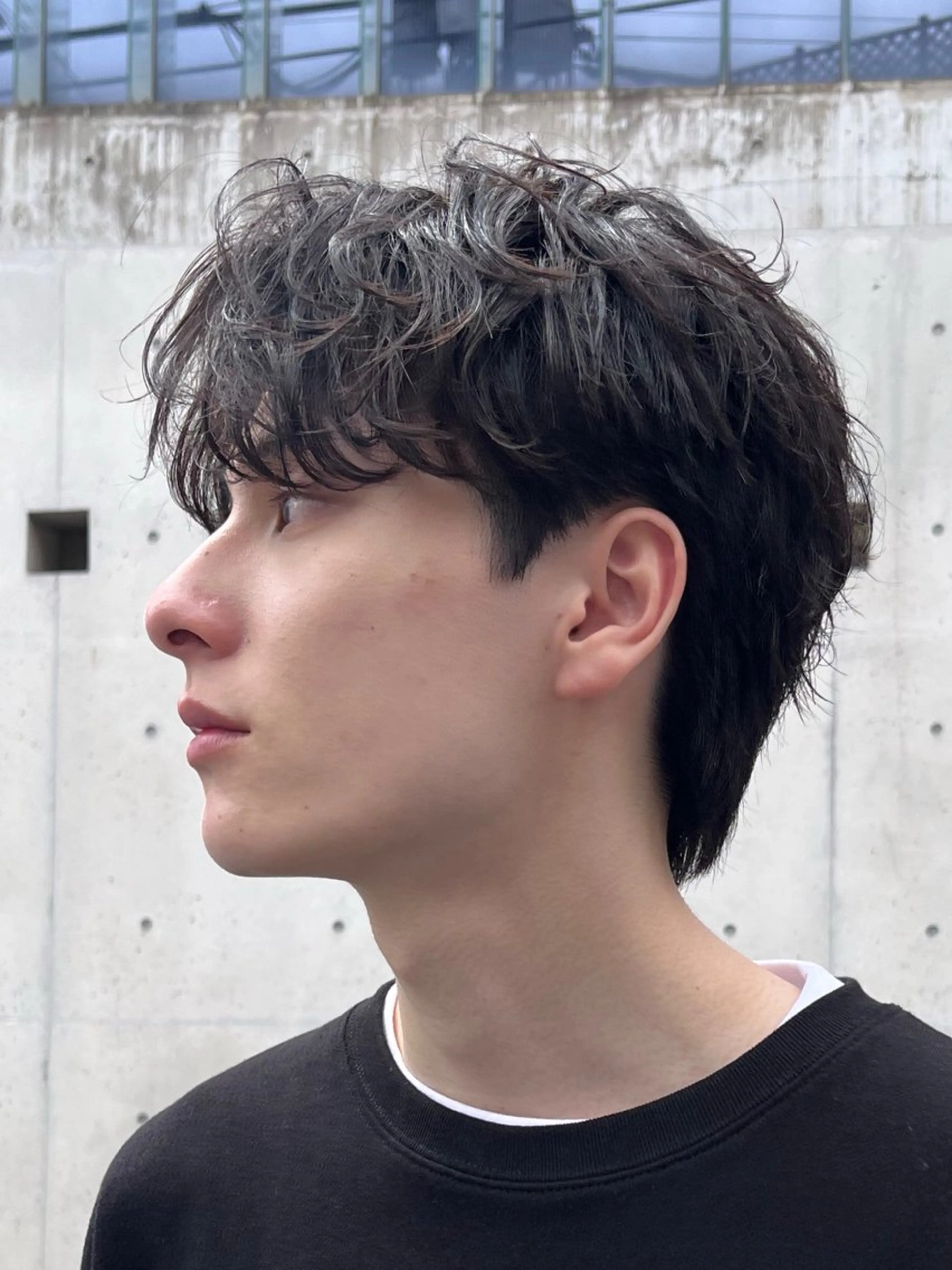 パーマ メンズ カット パーマ トリートメント 渋谷/メンズパーマ/ ハイライト/丸山太誠のヘアスタイル