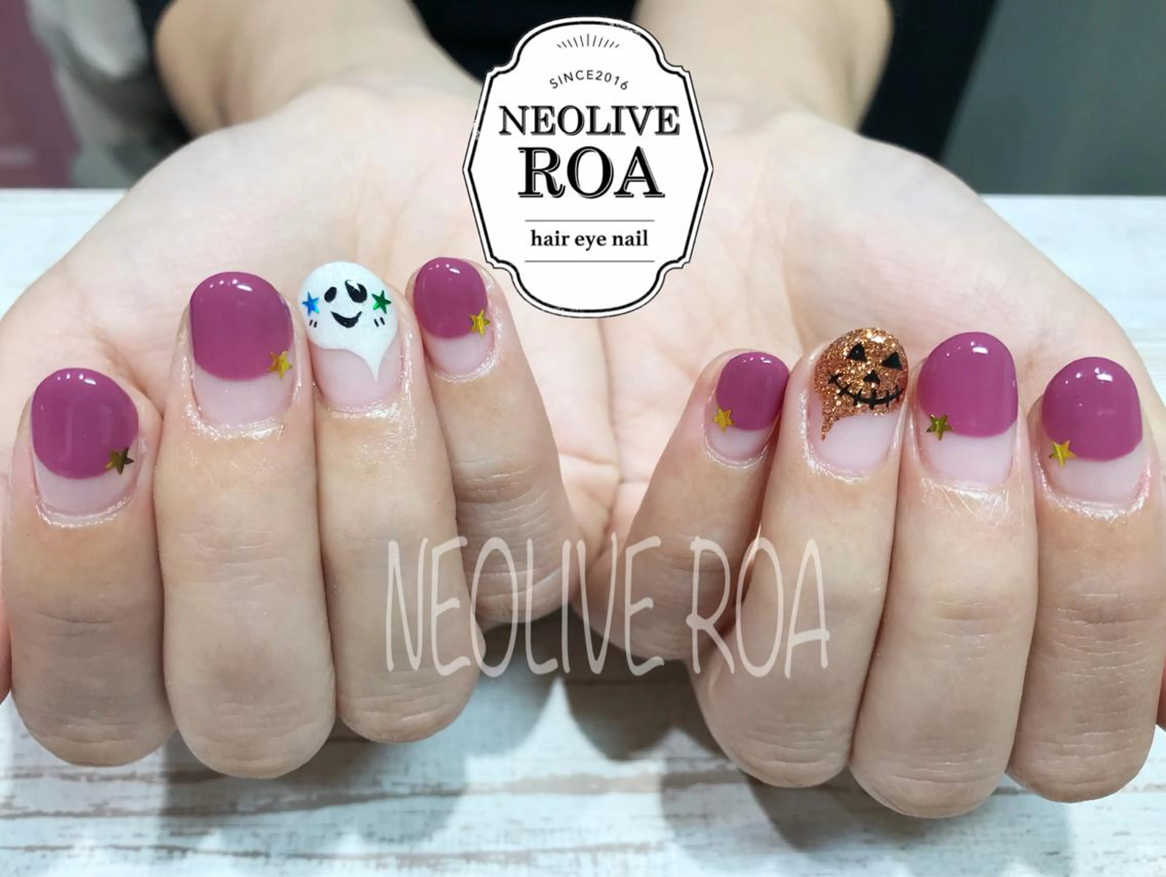 ネイル アートネイル フレンチネイル ハロウィン ハンドネイル Nail by selen所属・Nail by selenのネイルデザイン