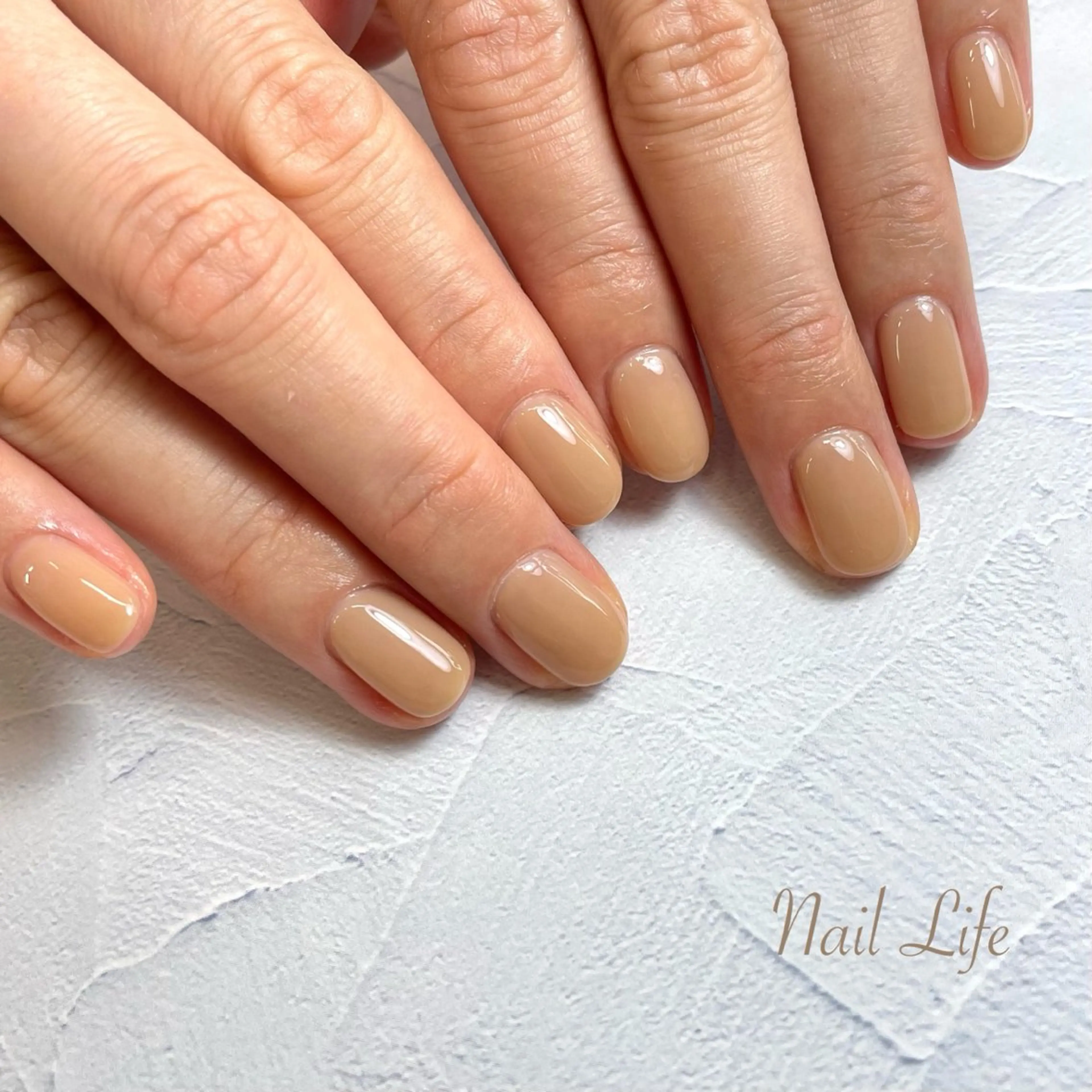 ネイル オフィスネイル ワンカラーネイル 大嶋 めぐみのネイルデザイン