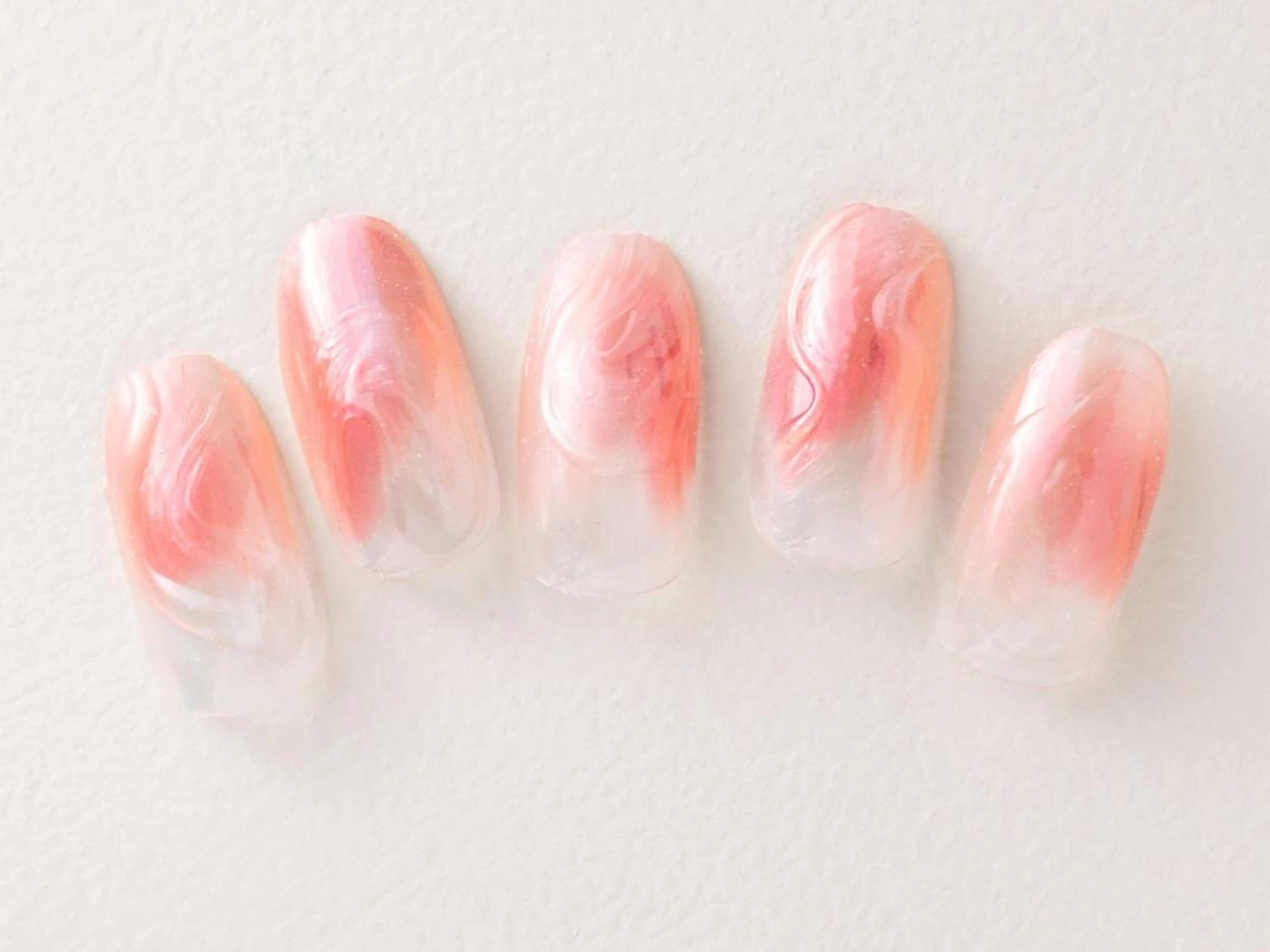 ネイル 桜ネイル 長さ出し フラッシュネイル フットネイル フレンチネイル ハンドネイル 💗🪽Tiary Nail🪽💗のネイルデザイン