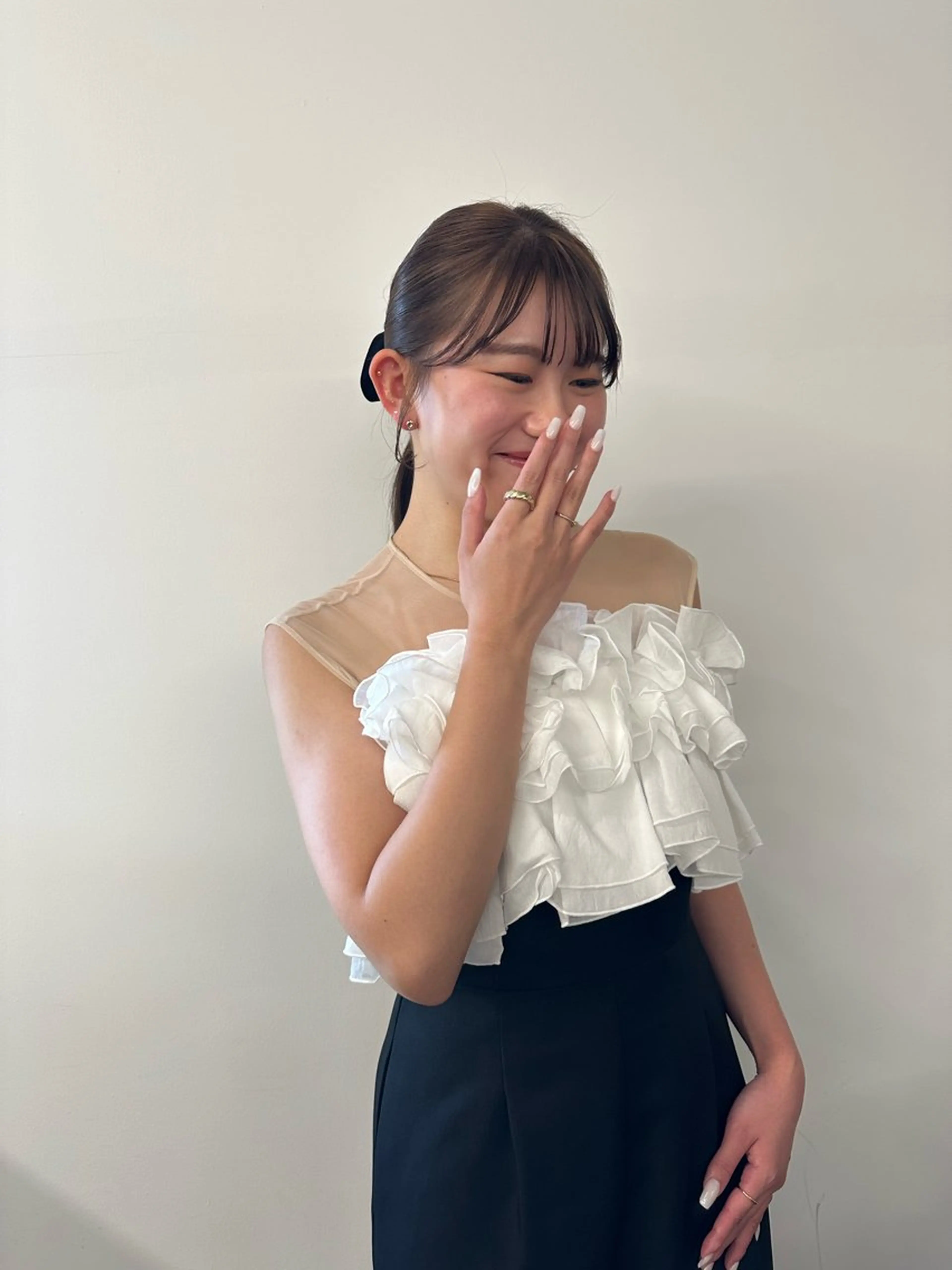 セミロング カラー キッズ カット ヘアカラー トリートメント オトナヘア🌿 harukaのヘアスタイル