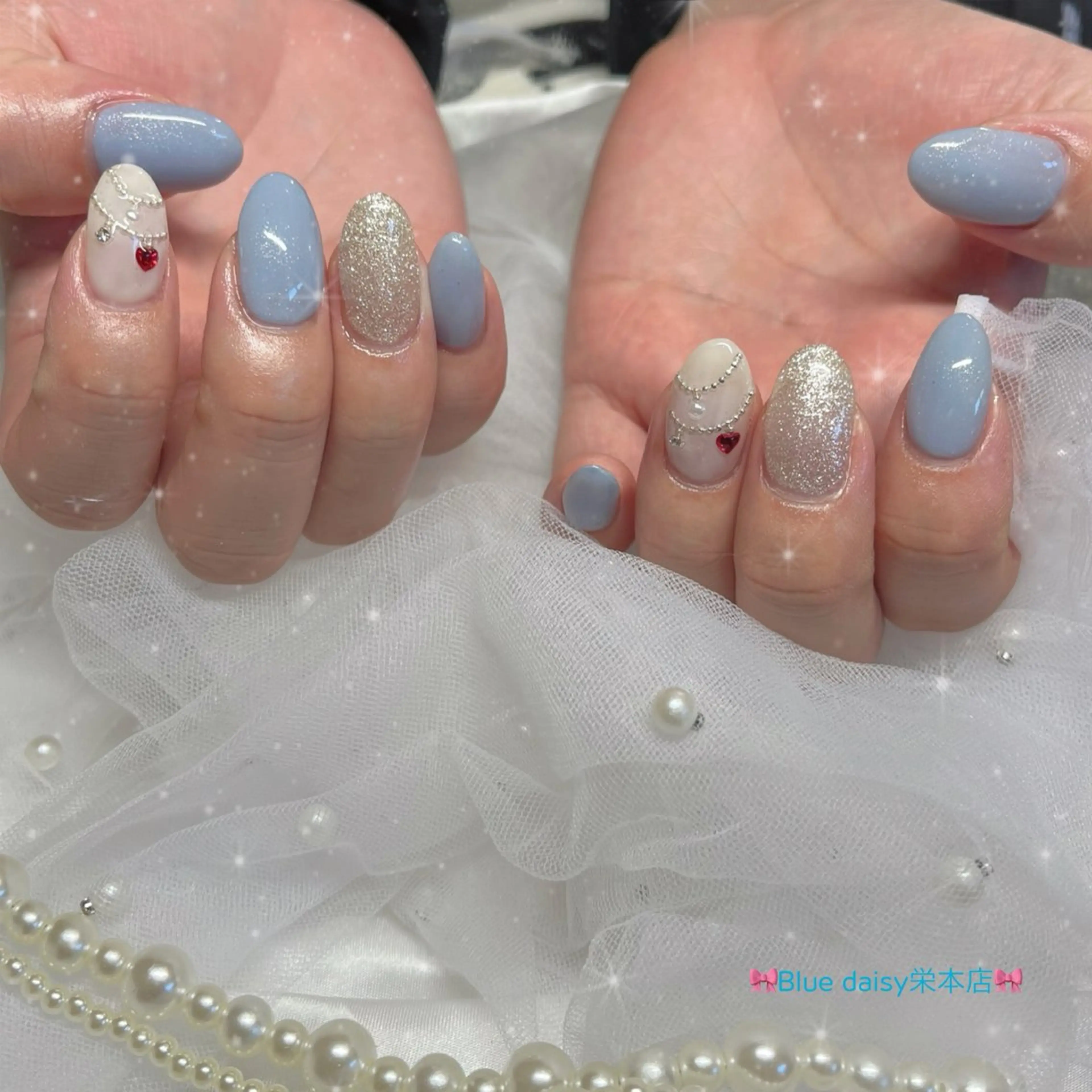 ネイル 冬ネイル ハンドネイル ブルーデイジー栄本店所属・BlueDaisy 栄本店のネイルデザイン