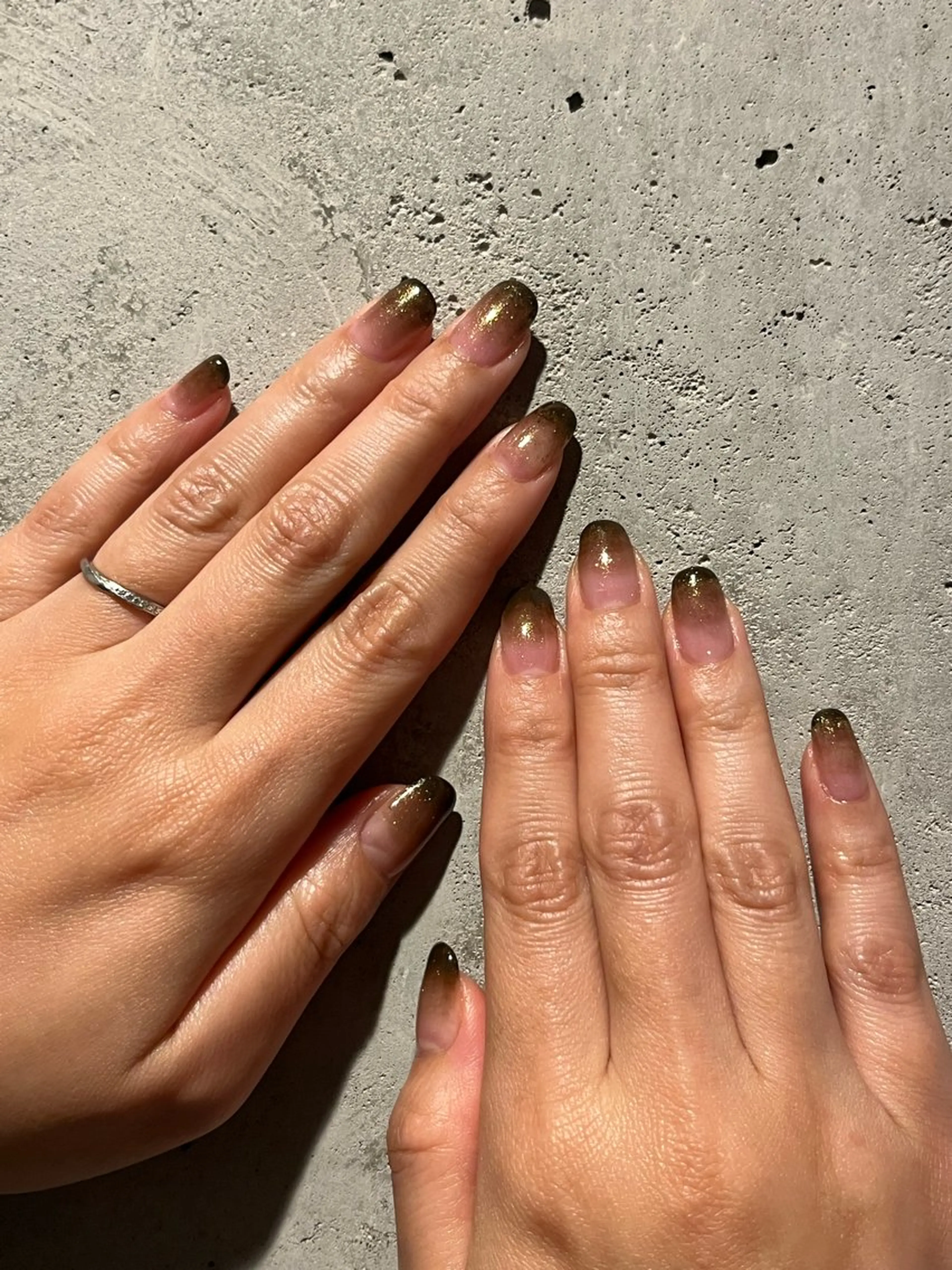 ネイル グラデーション ラメ(グリッター) はらだ さやかのネイルデザイン