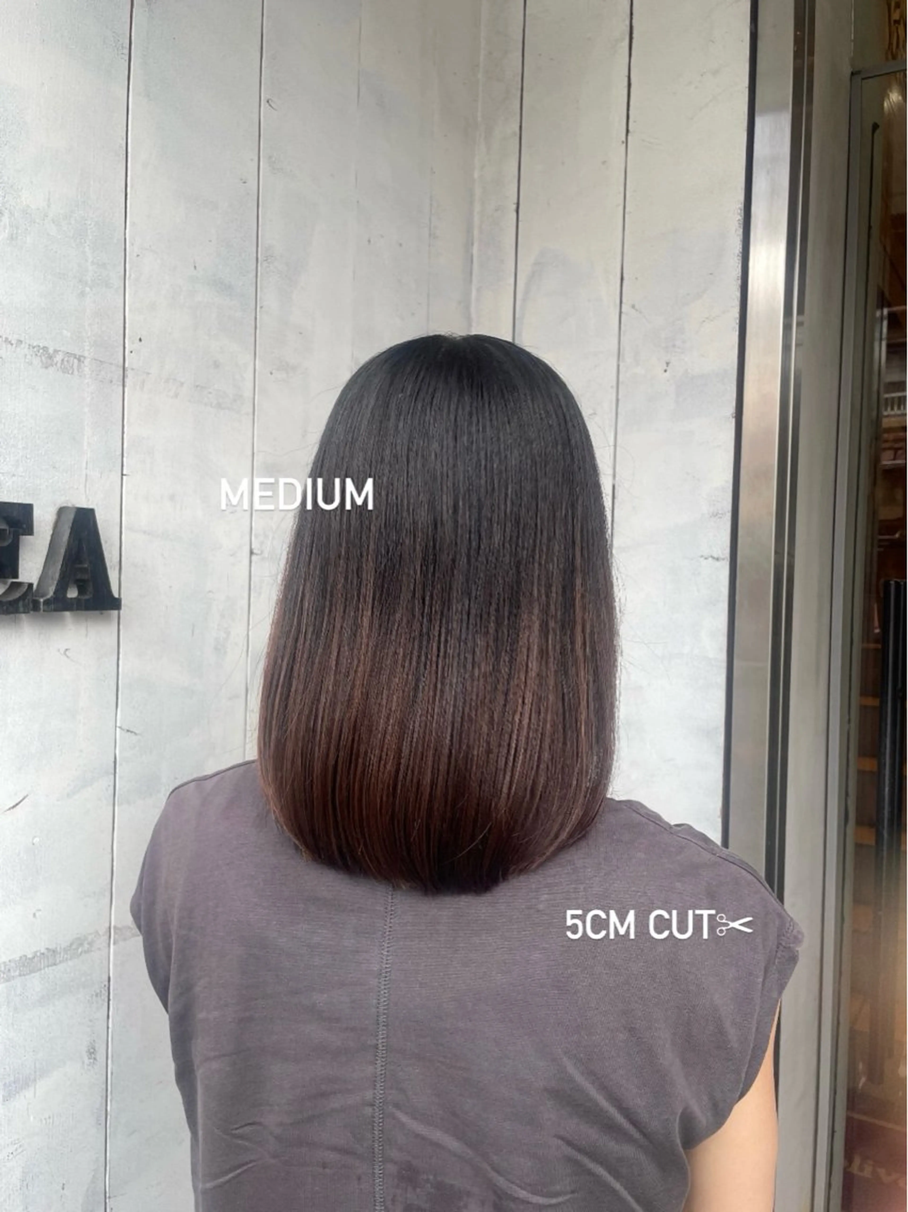 ミディアム 石上 遥楓のヘアスタイル