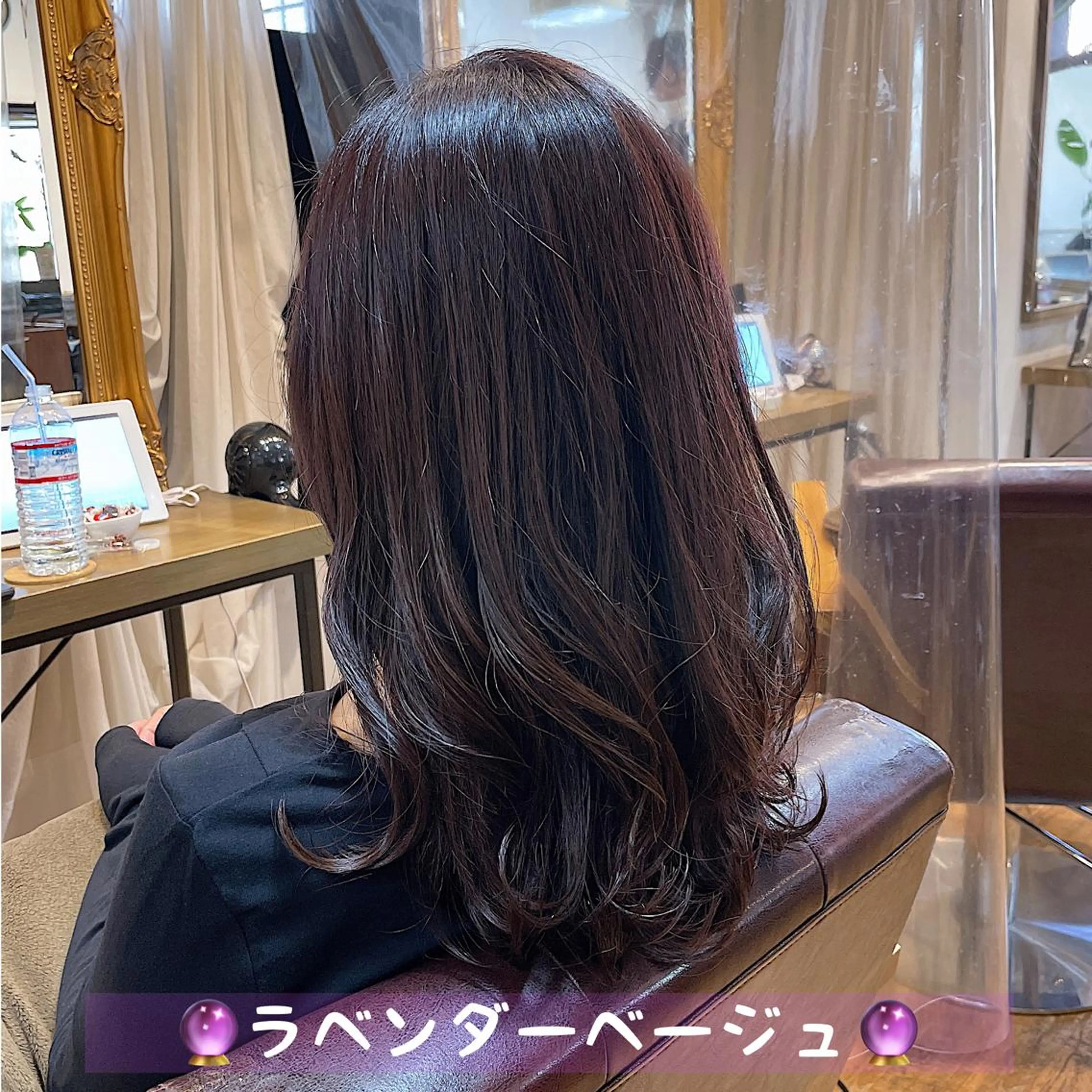 セミロング カラー ヘアアレンジ イルミナカラー ラベンダーカラー カット ヘアカラー 💖透明感カラー💖 坂本万由子のヘアスタイル