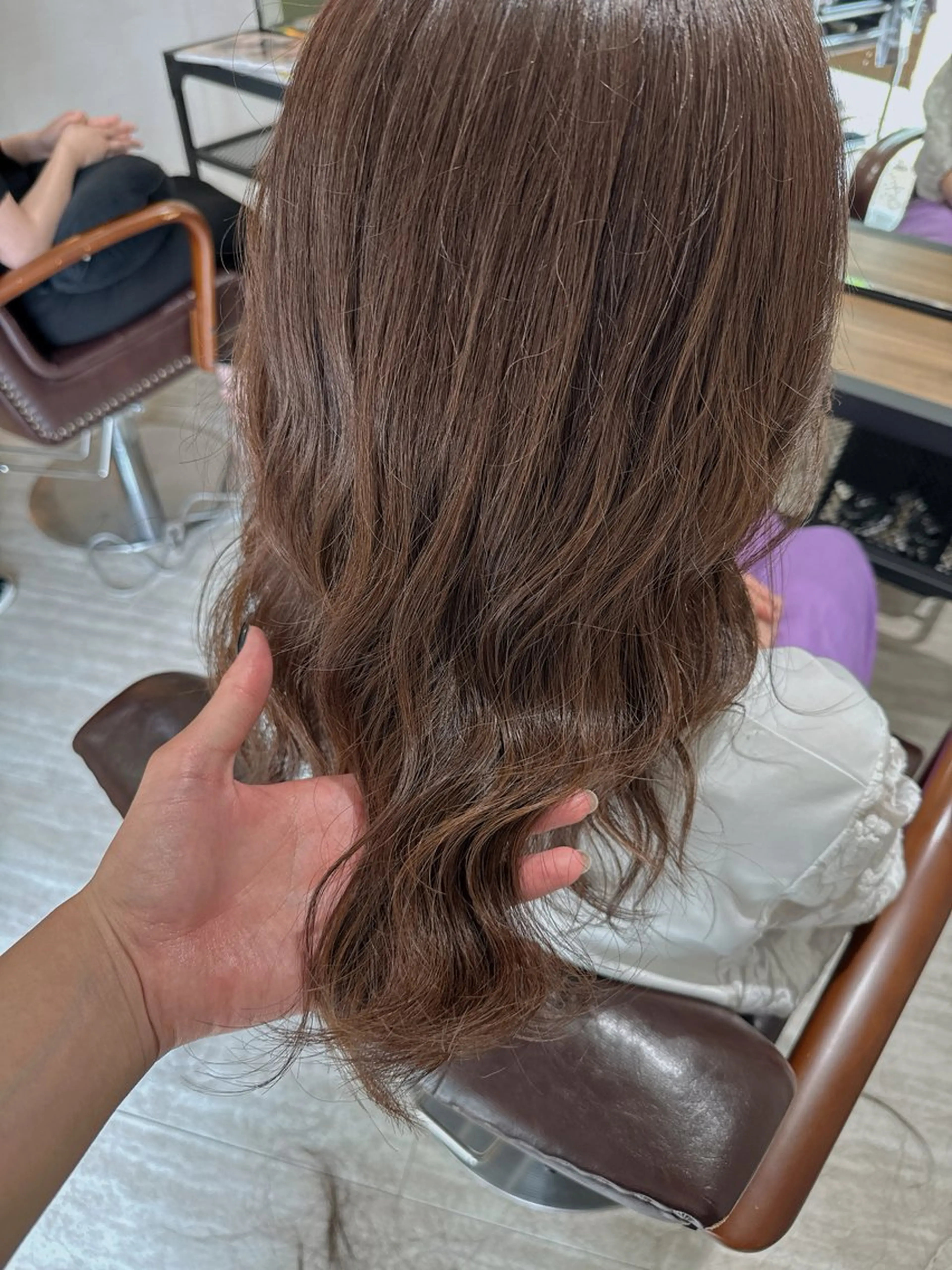 ミディアム カット ヘアカラー 小村 誠也のヘアスタイル