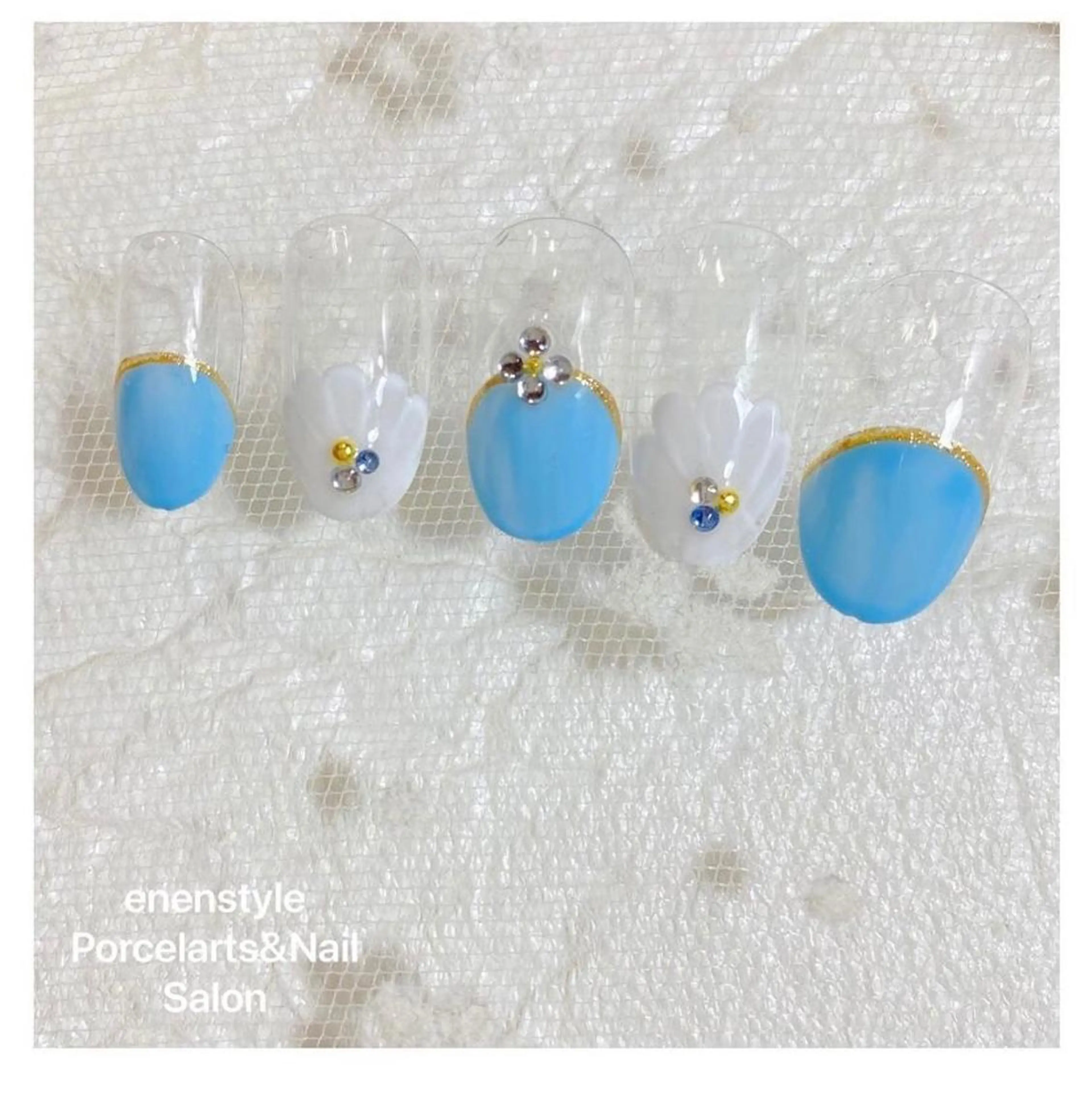 ミディアム ネイル ハンドネイル 👑enen style👑のネイルデザイン