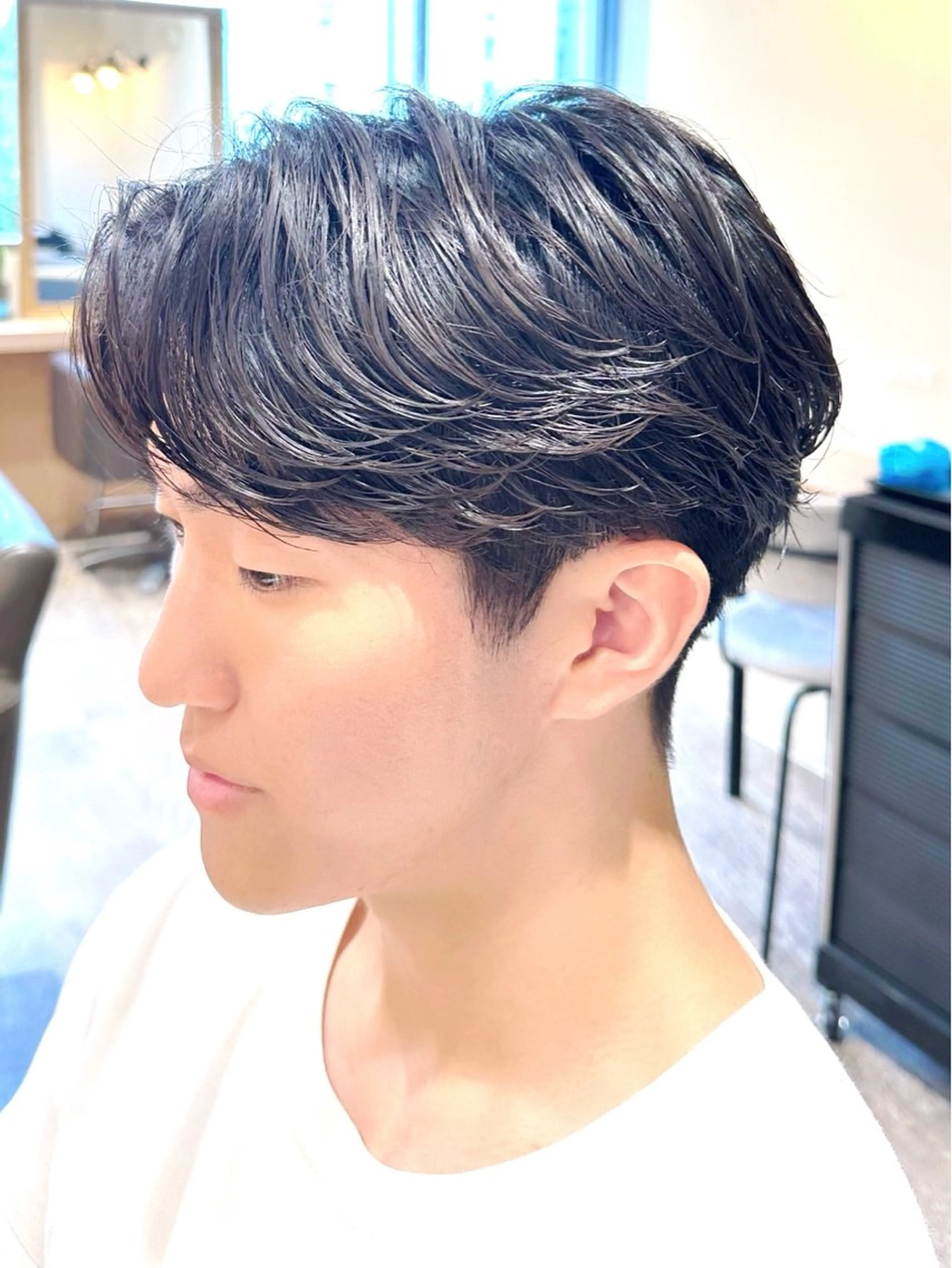 パーマ メンズ カット パーマ 【メンズパーマ】比嘉 啓人のヘアスタイル