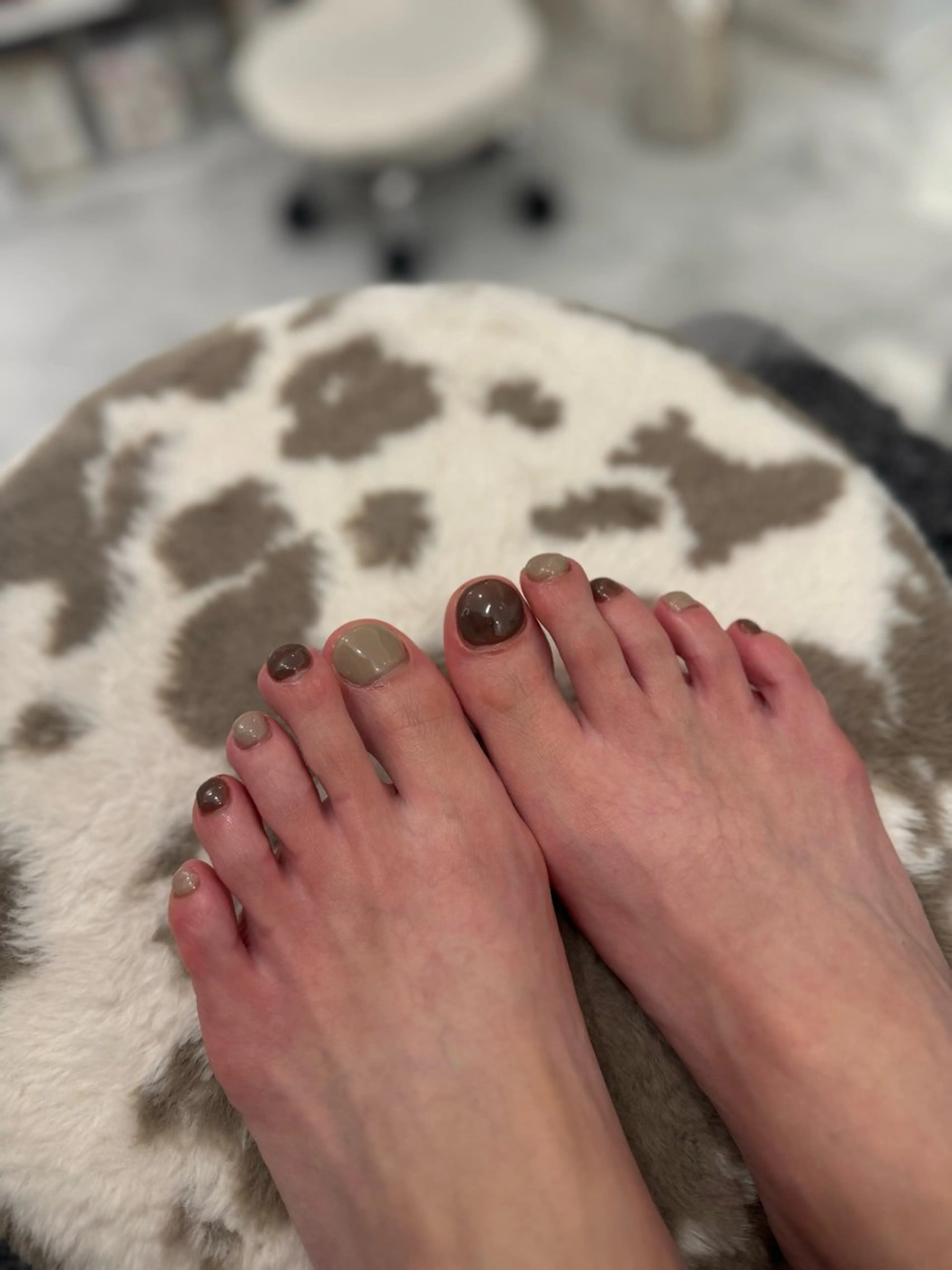 メンズ ネイル フットネイル メンズネイル ワンカラーネイル マイムネイル所属・MIMnail Jr ネイリストのネイルデザイン