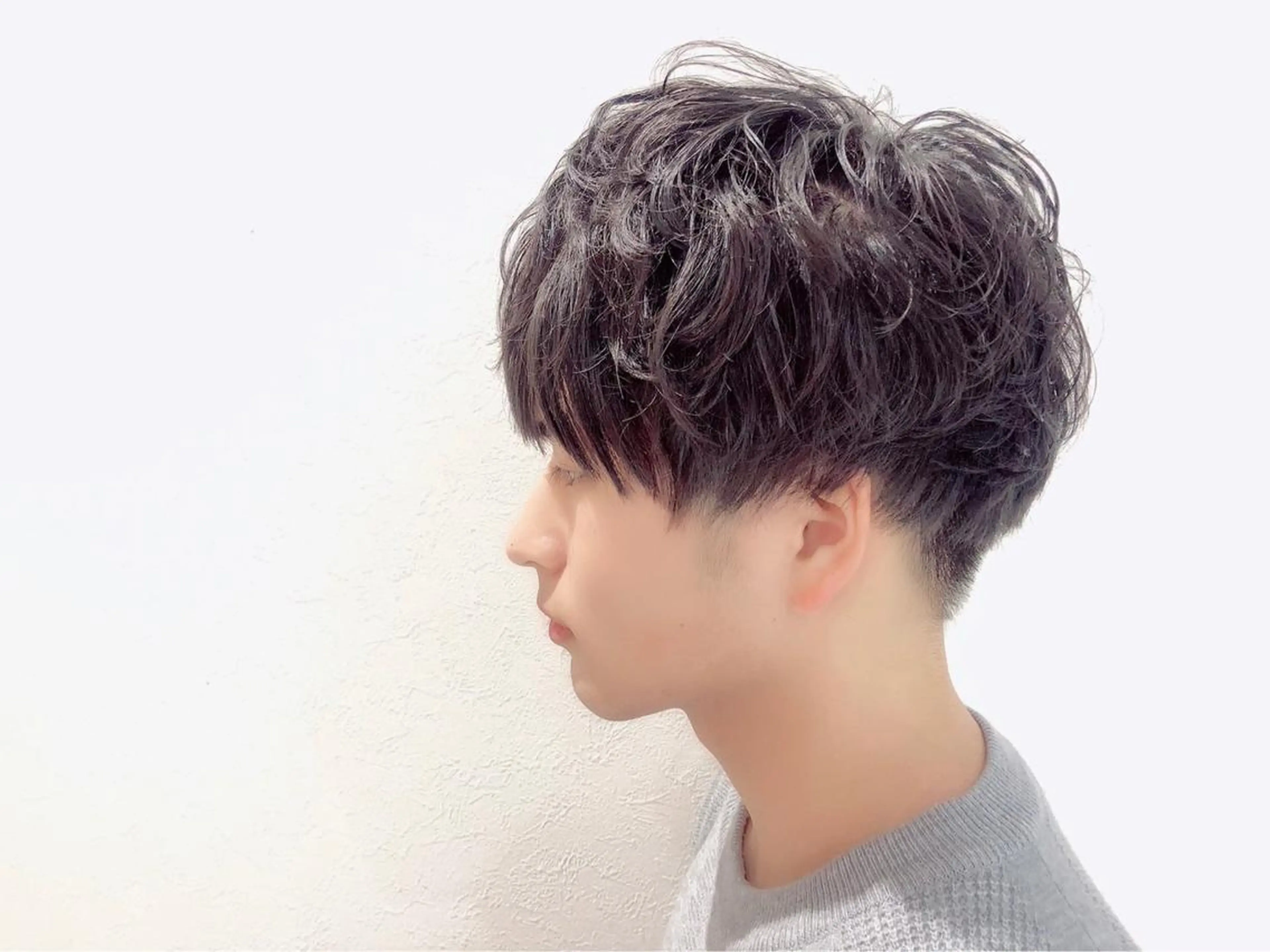 ショート パーマ メンズ sweetroom所属・❄️髪質改善/透明感 カラー/平塚/サトウのヘアスタイル