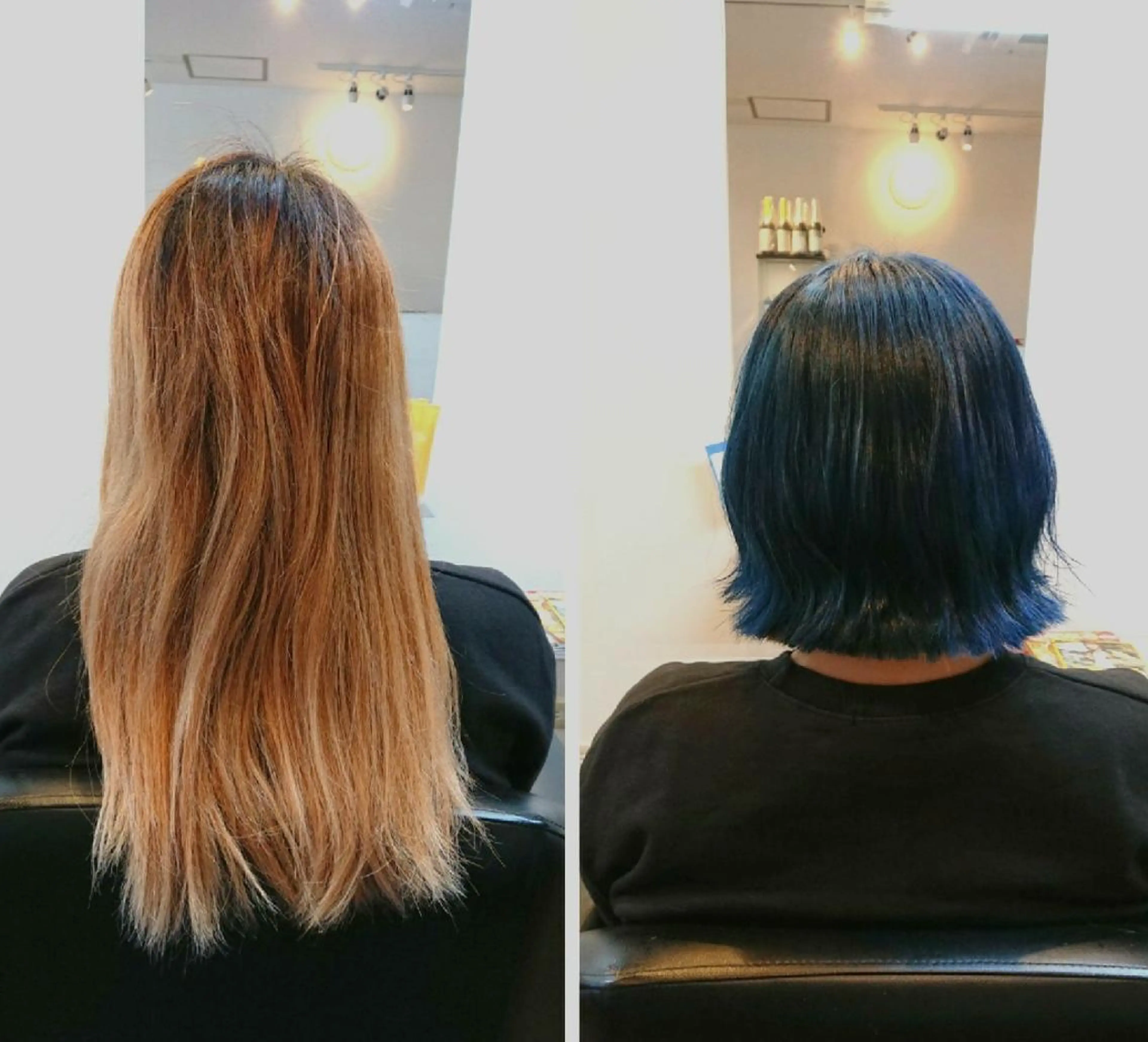 ショート カラー ブルーカラー グレージュ ネイビーカラー カット ヘアカラー トリートメント 原田 祥彰のヘアスタイル