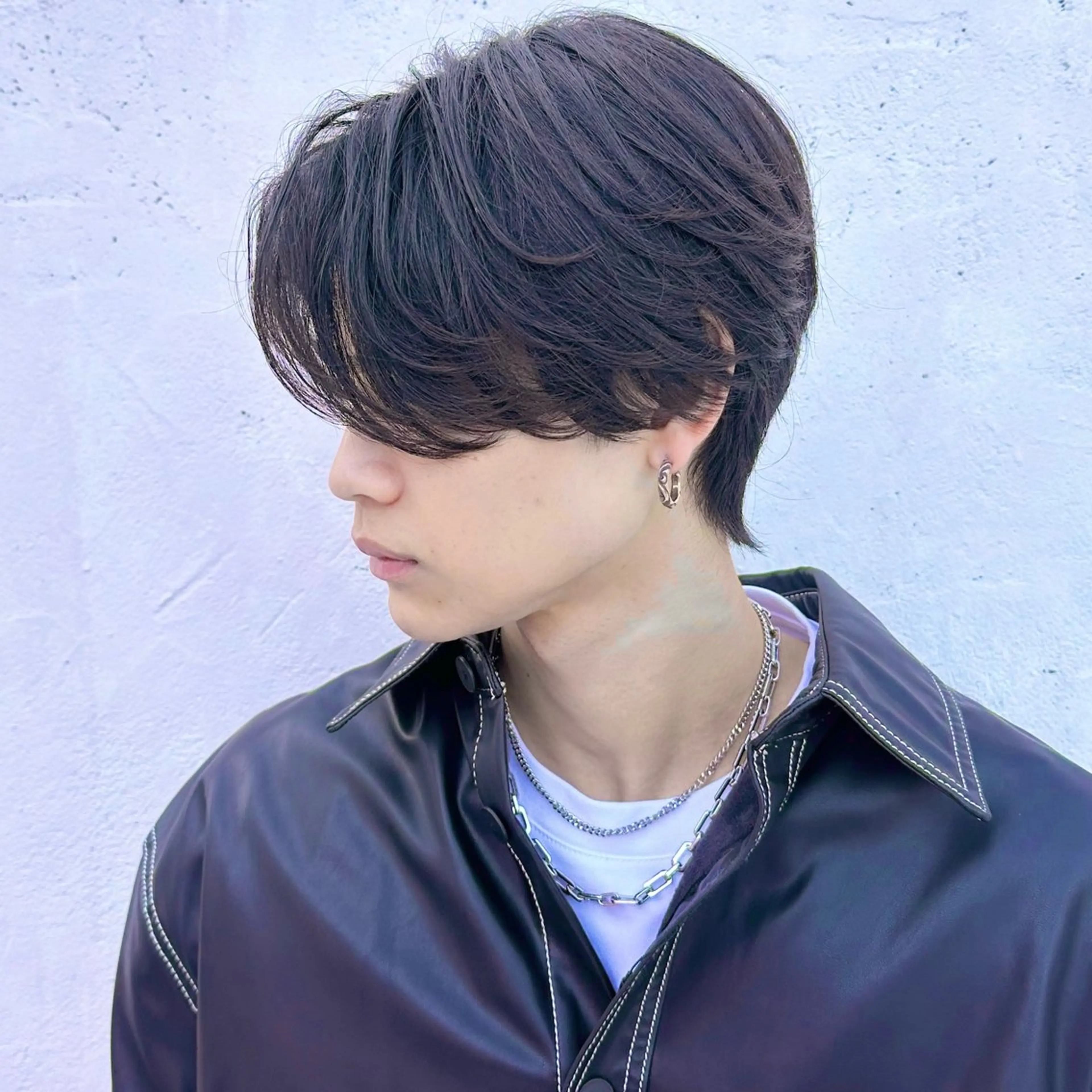 ミディアム カラー パーマ ヘアアレンジ メンズ ミディアムパーマ メンズ韓国風 メンズパーマ 韓国風ヘア ニュアンスパーマ カット パーマ メンズ特化美容師✂︎ 伊藤 昂樹✂︎のヘアスタイル