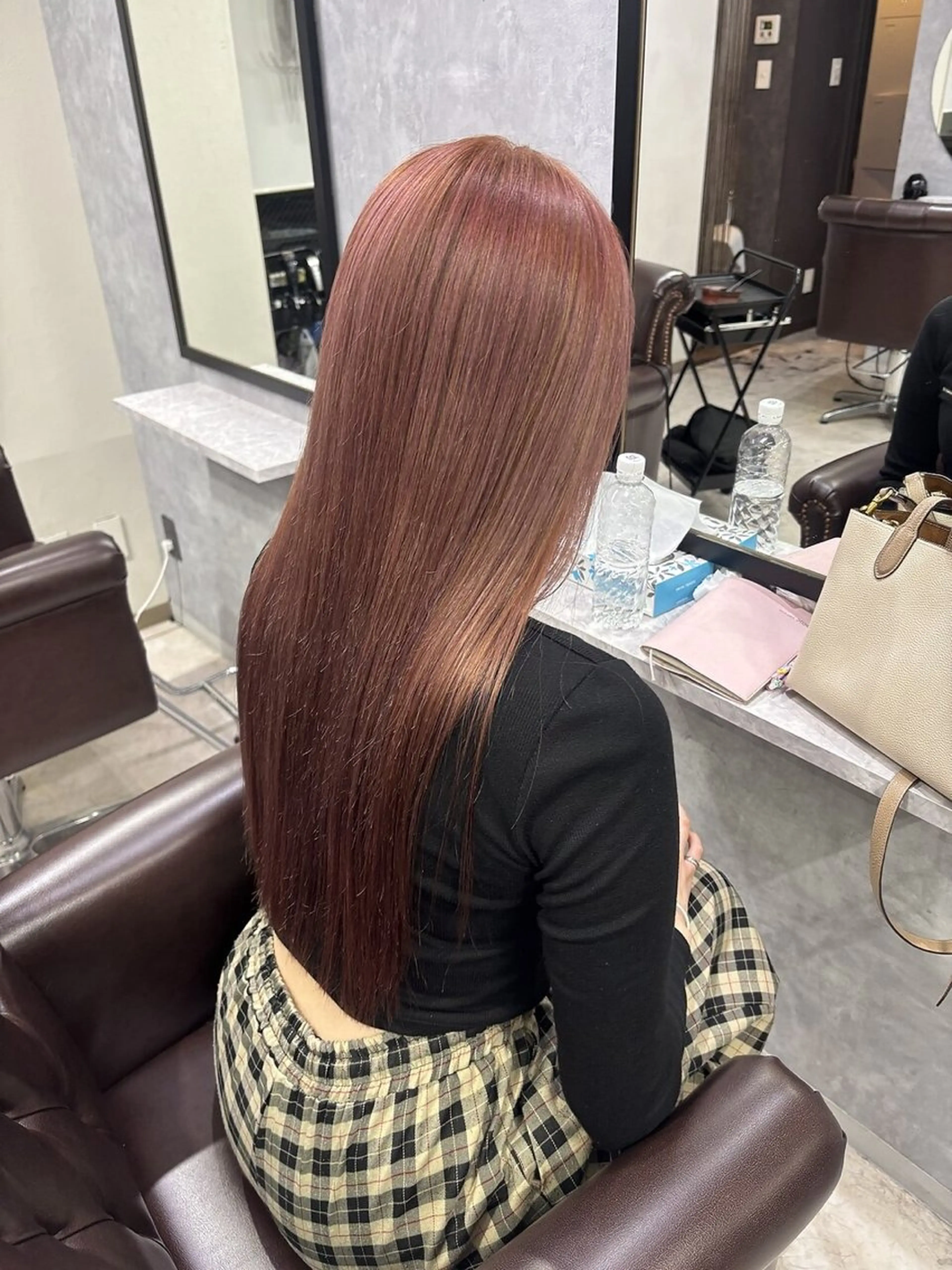 ミディアム カラー ヘアカラー トリートメント 池袋/ダブルカラー GLADGE🩵のヘアスタイル