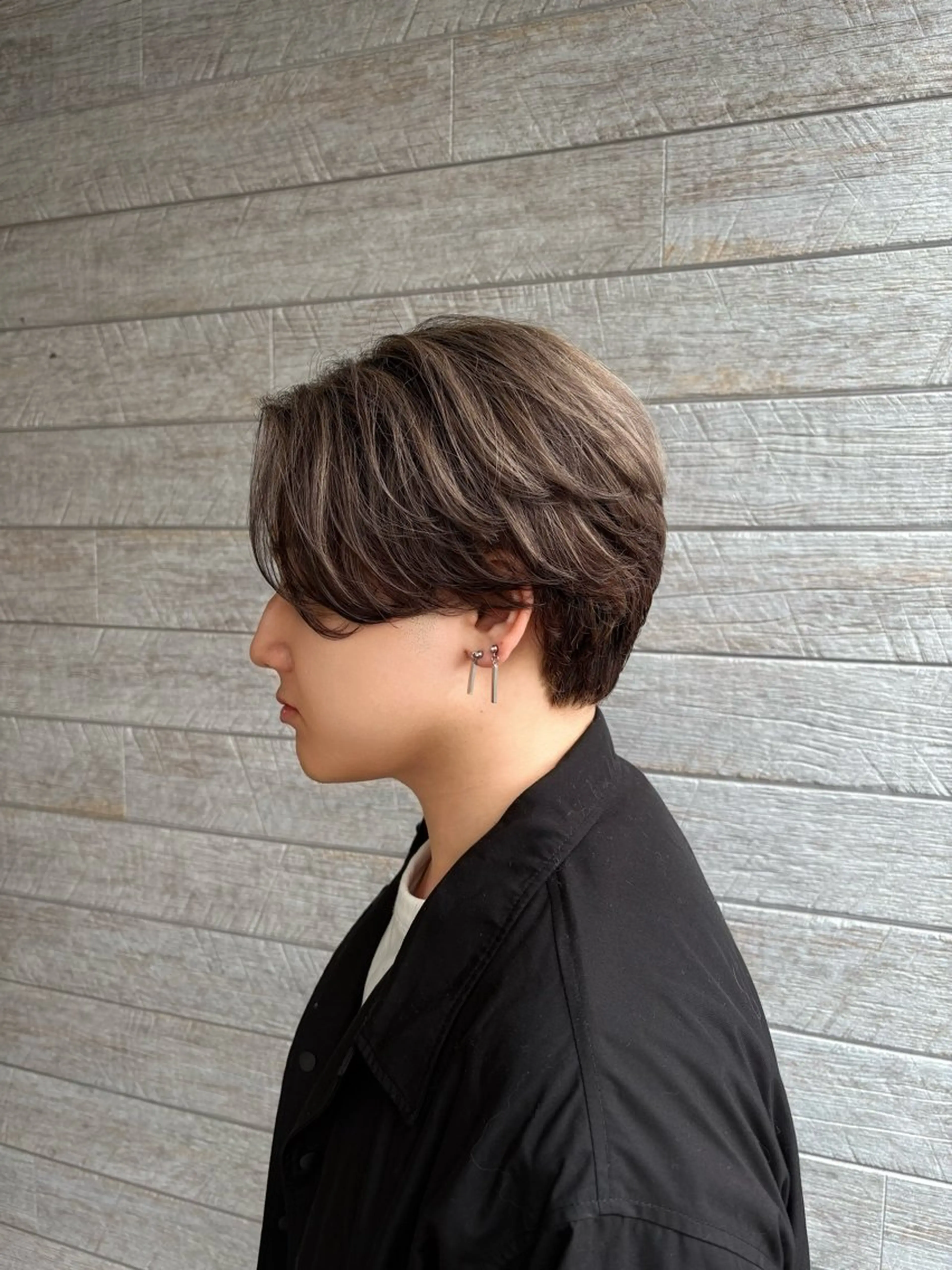 ショート 顔周りカット 中宗 哲平のヘアスタイル