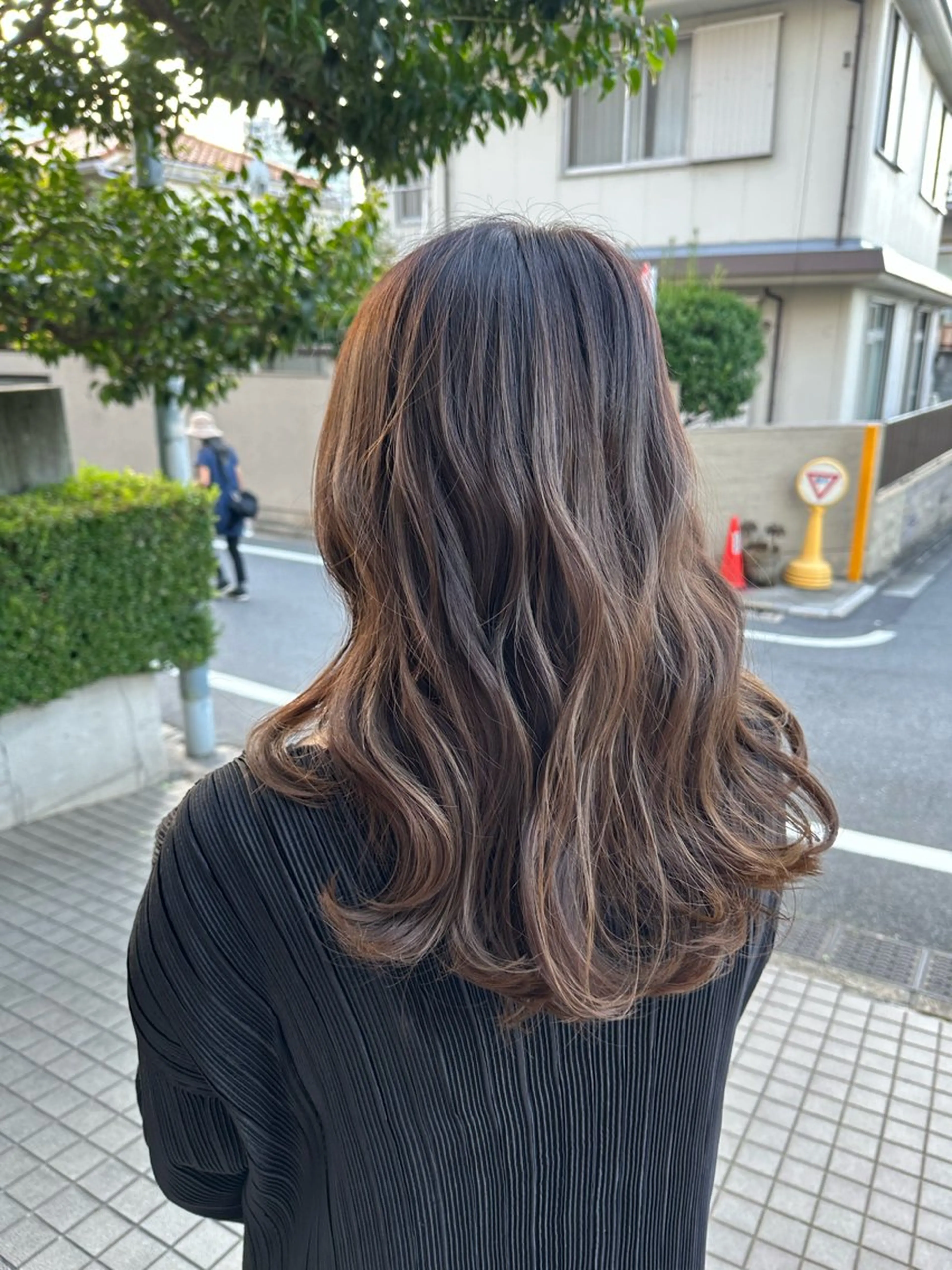 ロング カラー ベージュカラー 黒髪 髪質改善 トリートメント カット ヘアカラー トリートメント 【レイヤー/韓国風 /髪質改善】RINのヘアスタイル