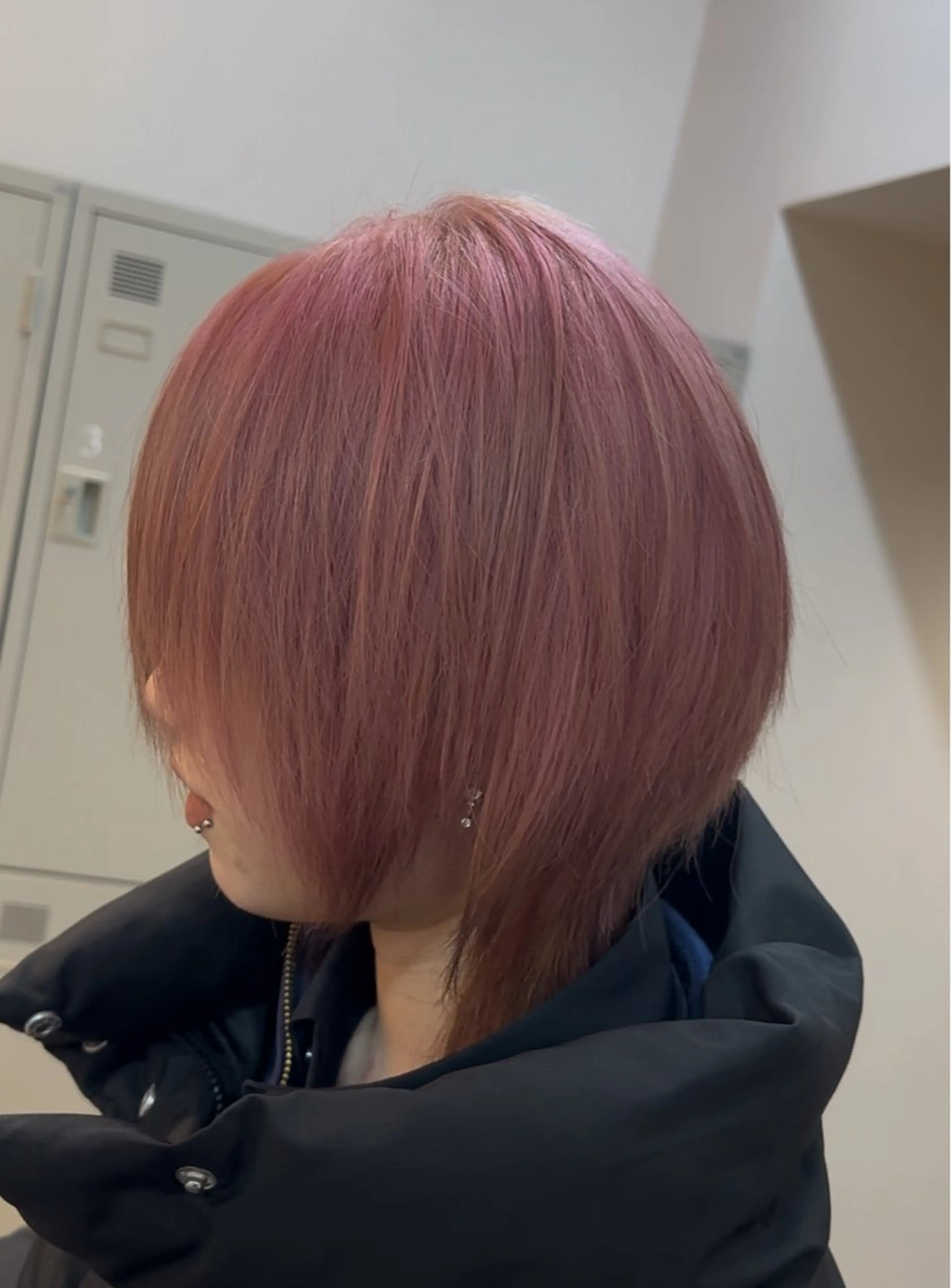 ショート カラー ピンクカラー カット ヘアカラー トリートメント yu-ki レイヤー/ブリーチのヘアスタイル