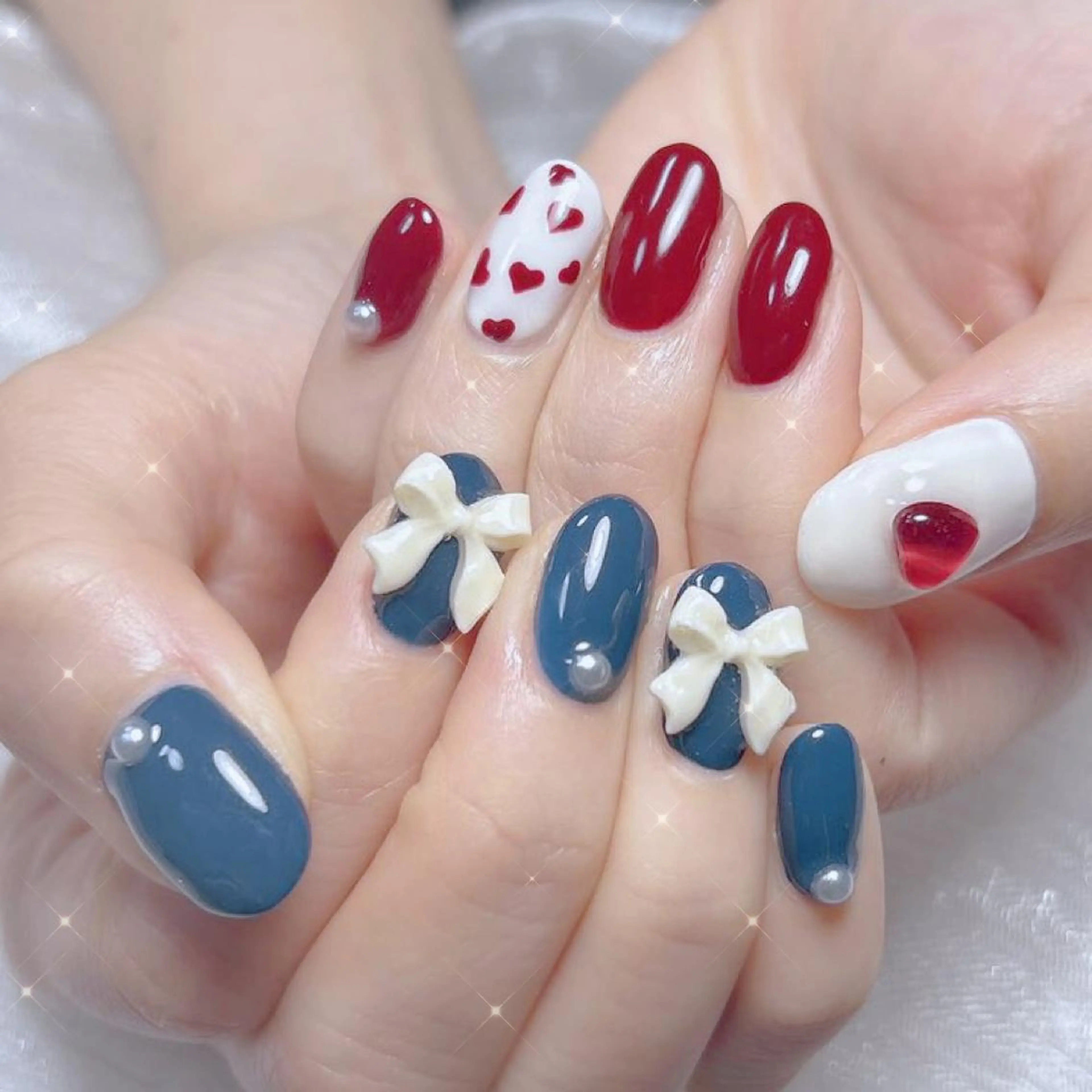 ネイル ハンドネイル 🦋桃子 🦋のネイルデザイン