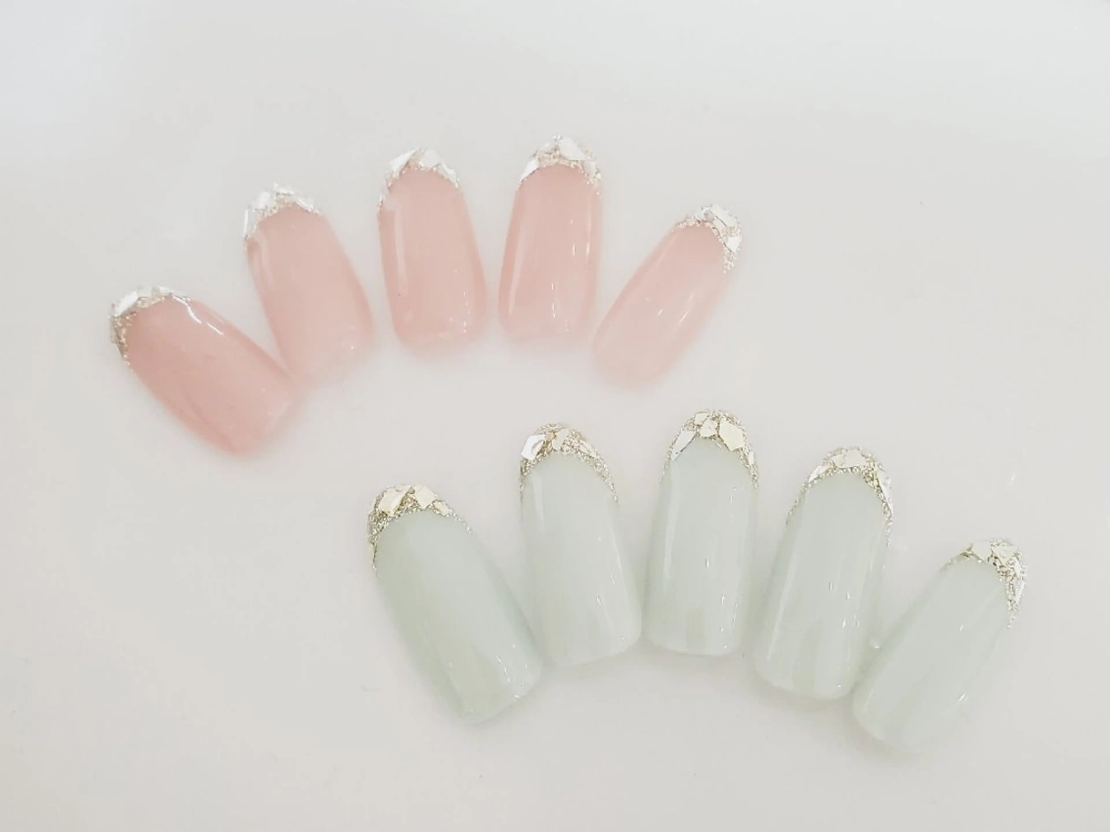 ネイル フレンチネイル ガラスフレンチ ハンドネイル B.care自由ヶ丘所属・早坂  のネイルデザイン