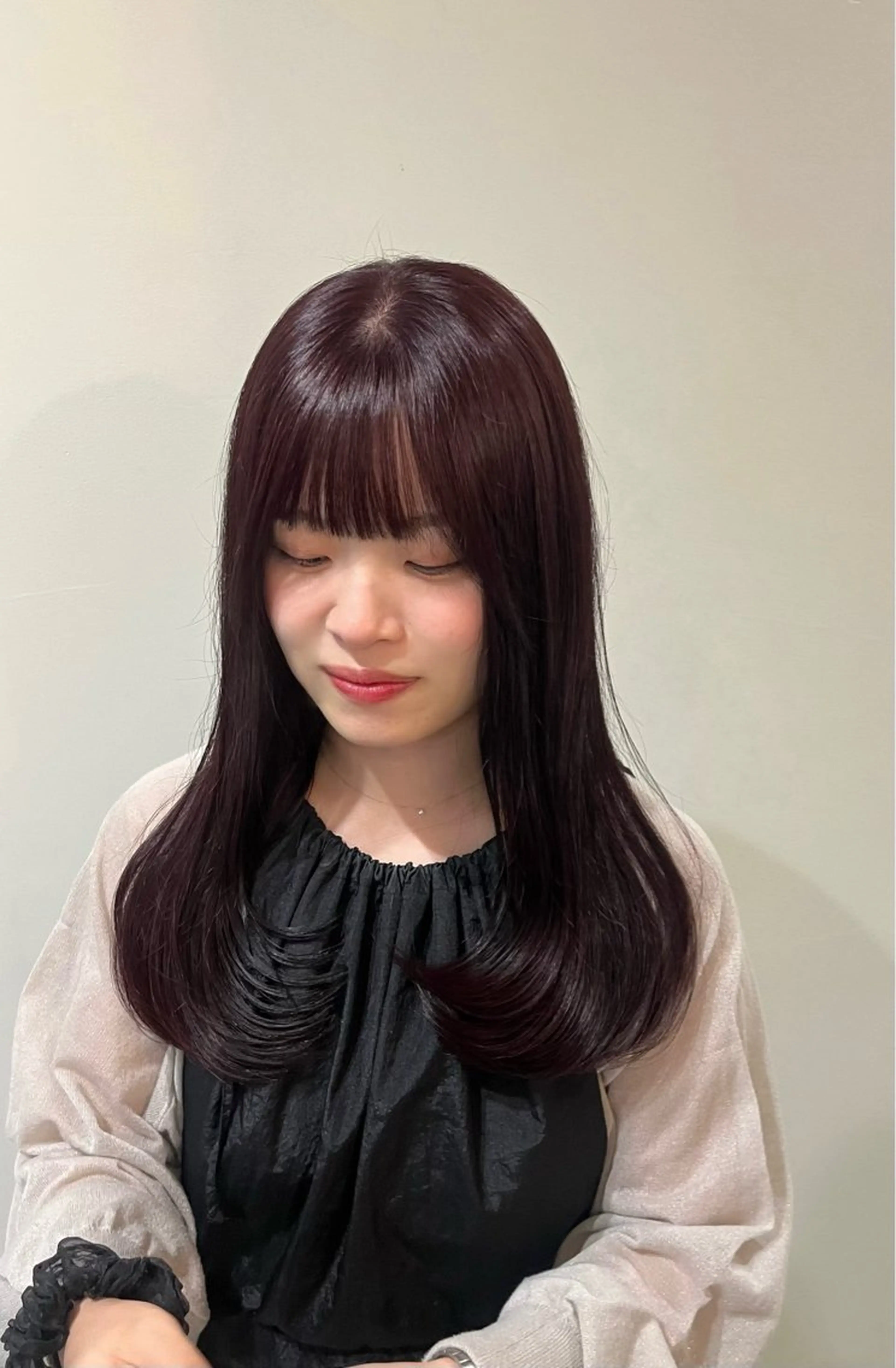 ロング カラー カット ヘアカラー 透明感カラー🫧🤍 /wakaのヘアスタイル