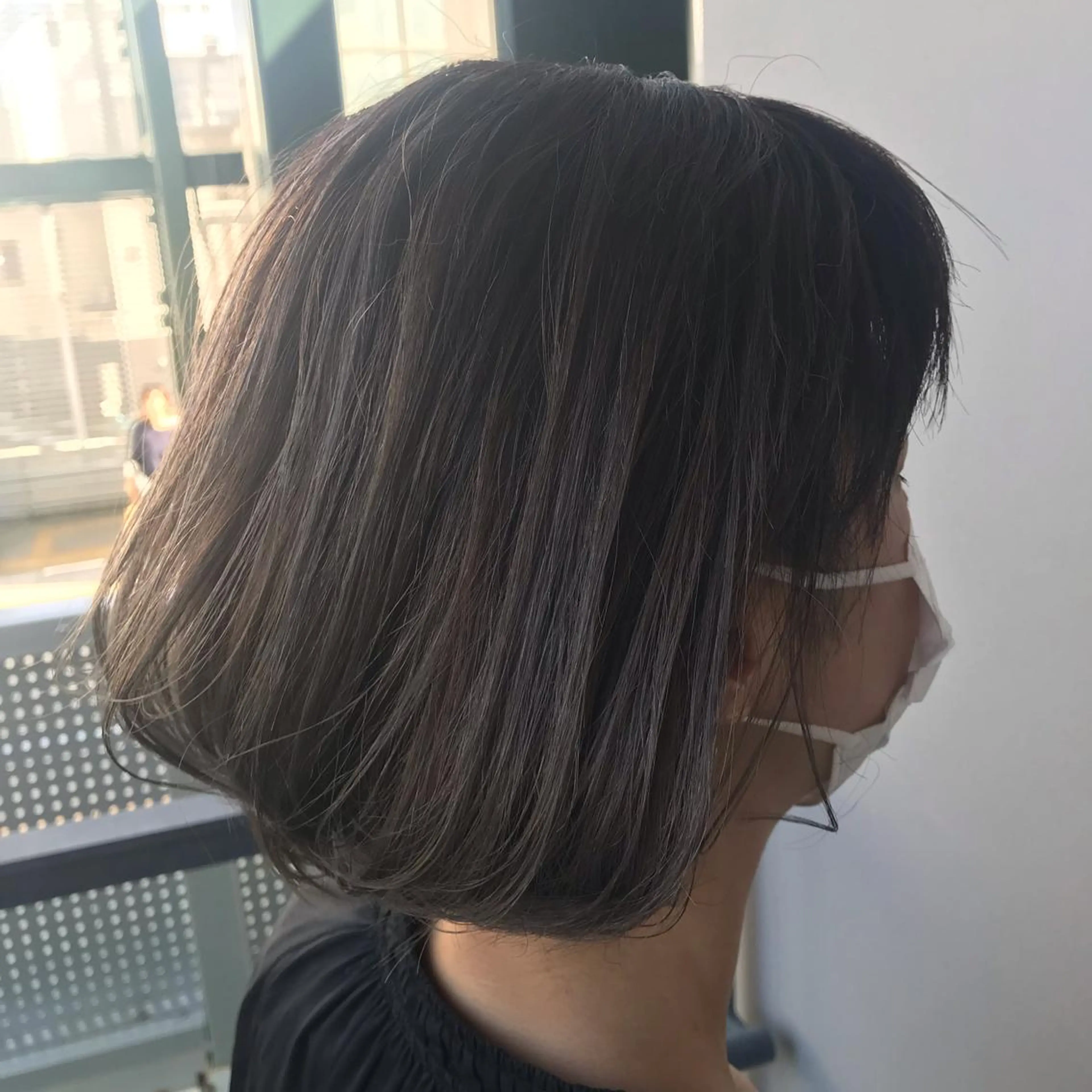 カラー ドリルパーマ 元木宏至のヘアスタイル
