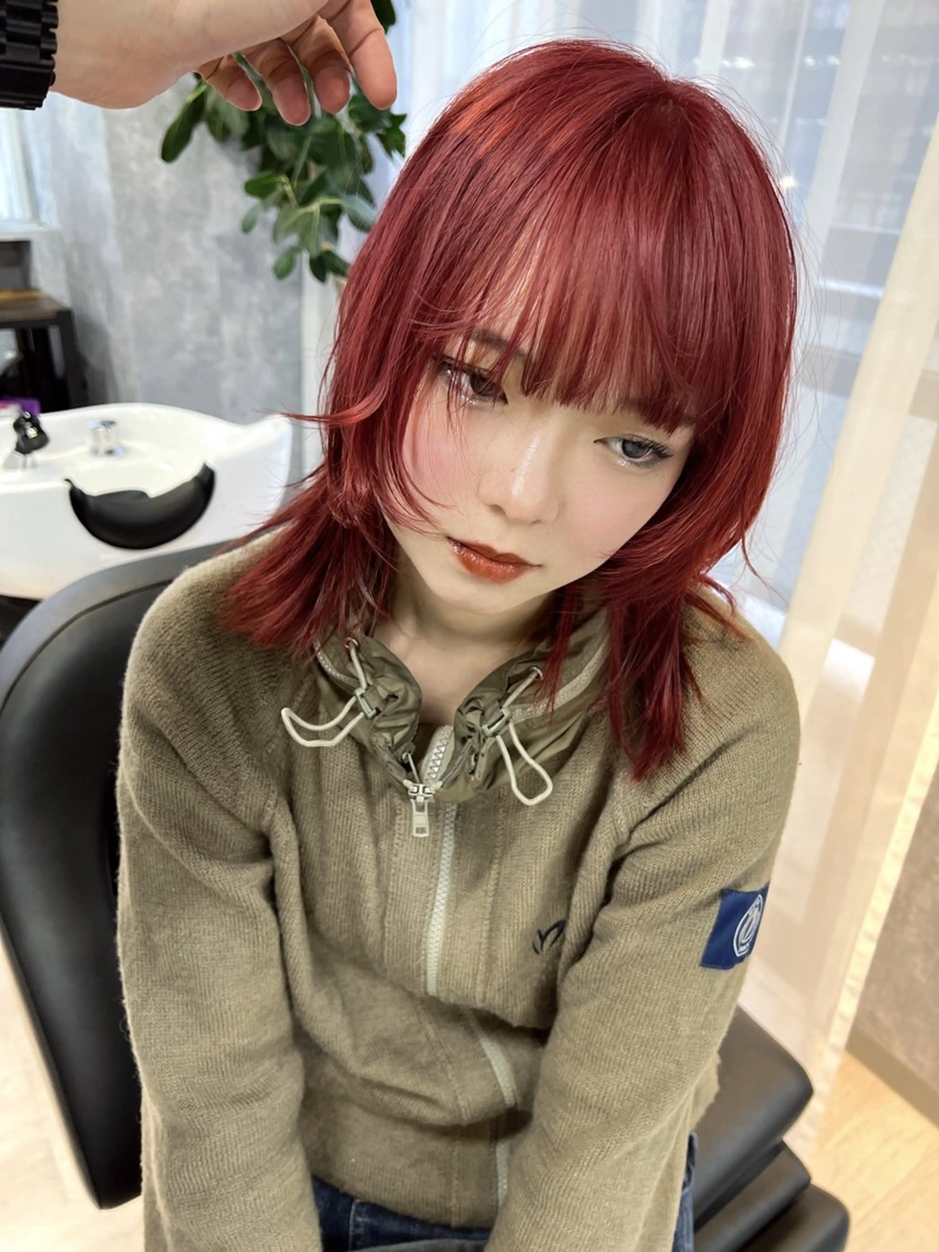 ミディアム 文屋 颯のヘアスタイル