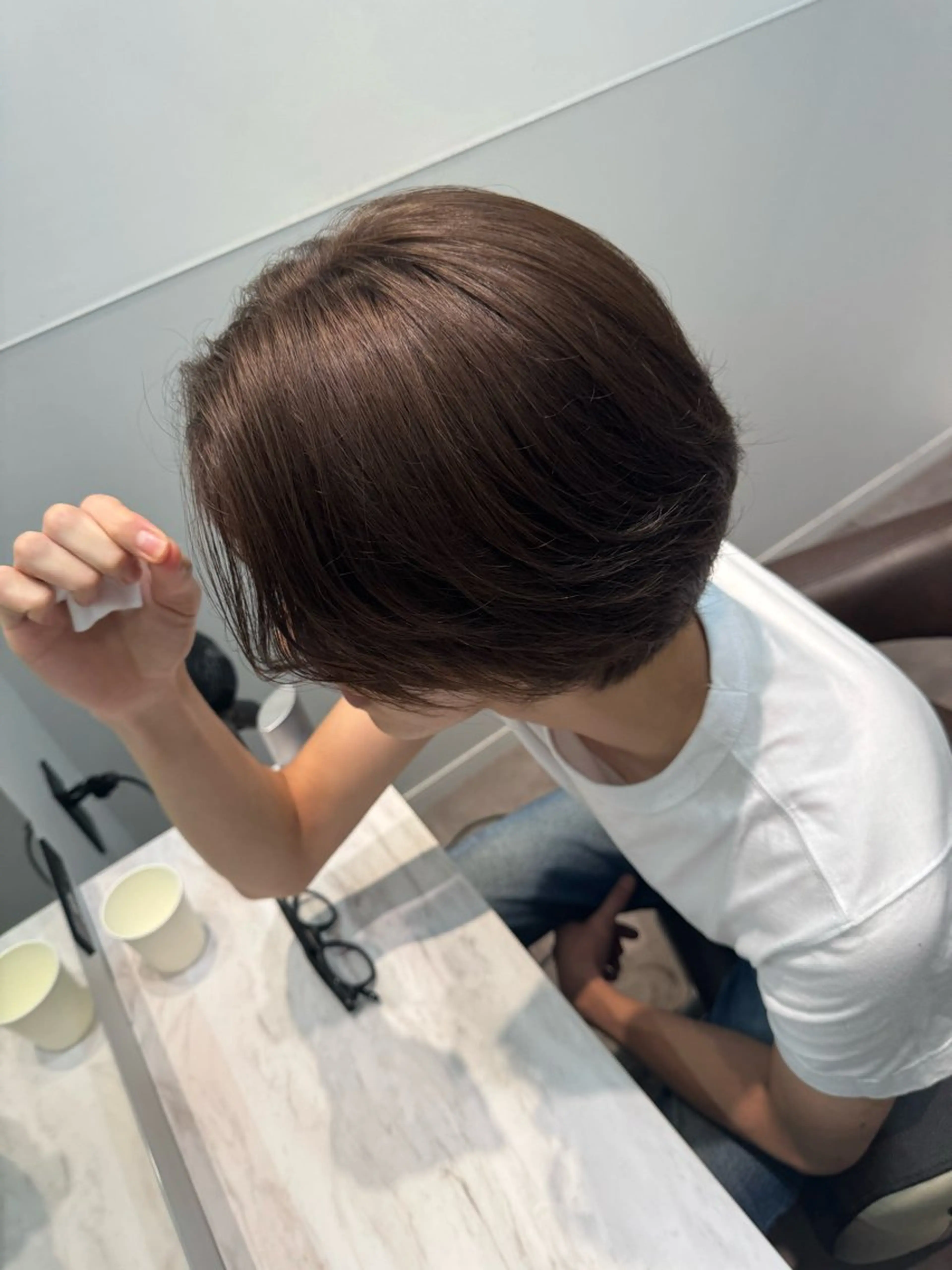 【8月平日限定🍉】艶髪フルカラー＋トリートメント🧑🏻‍🍳の写真