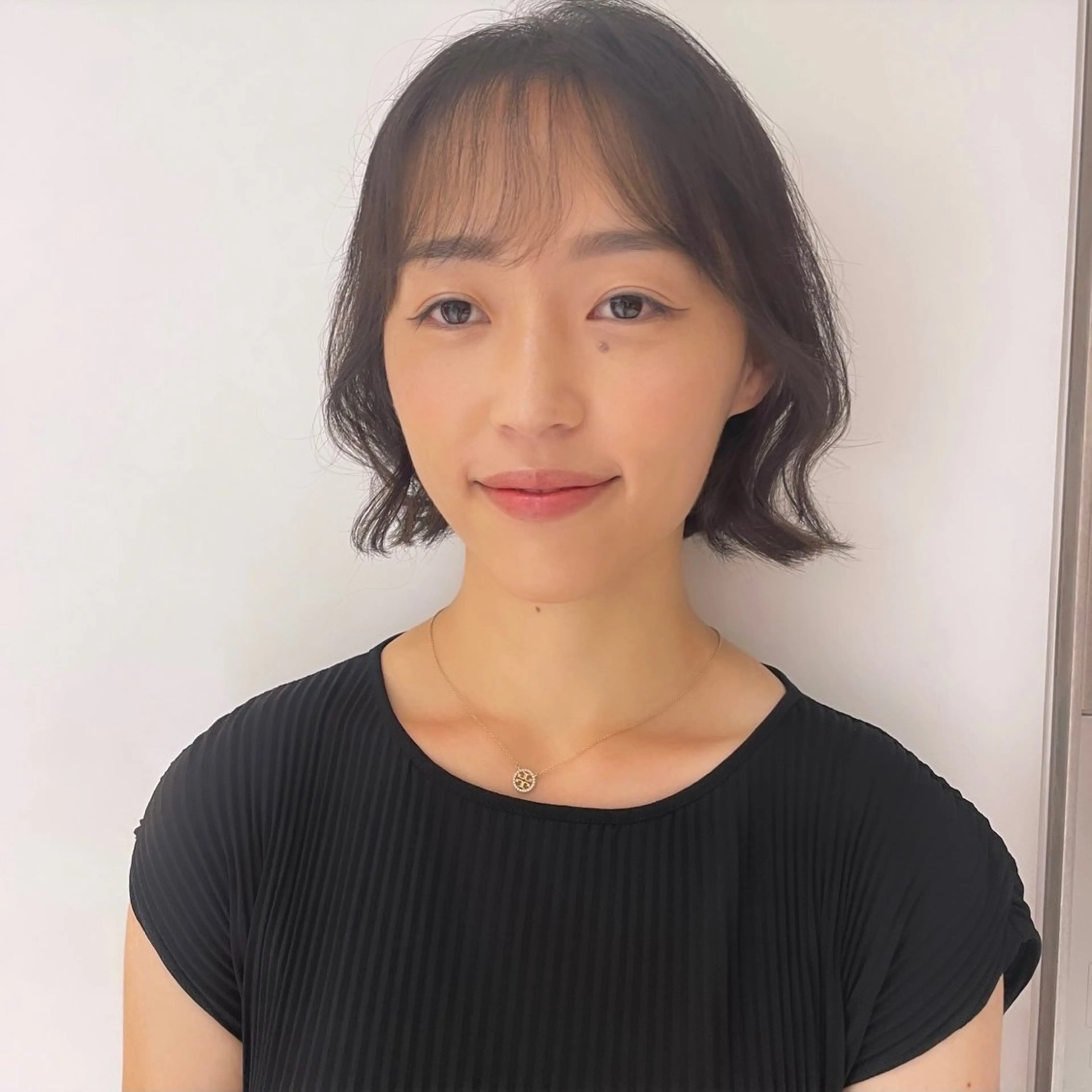 ミディアム パーマ ボブパーマ ♡ヨシカワハナコのヘアスタイル