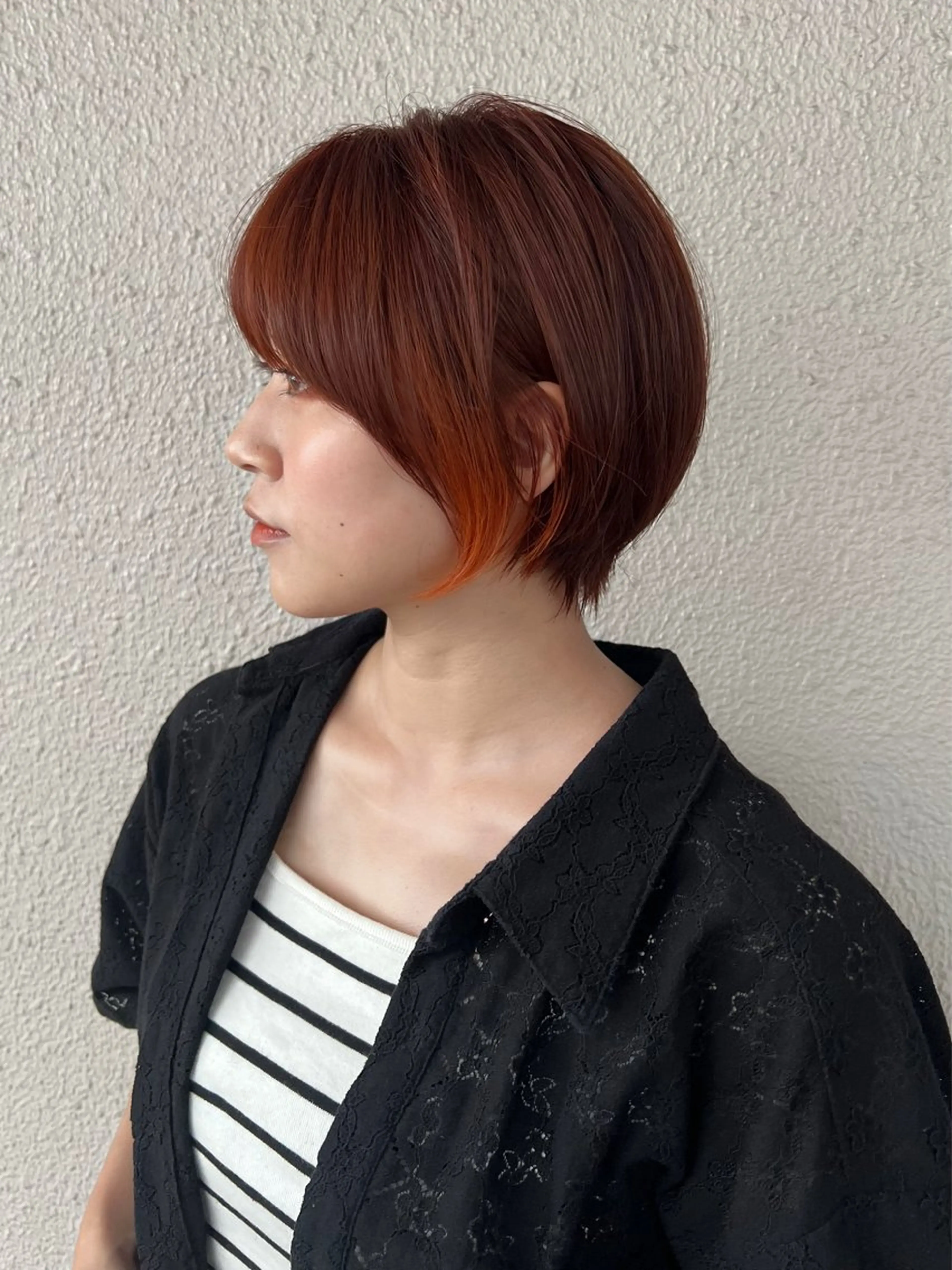 ショート カラー カット ヘアカラー トリートメント ショート・ボブ特化型美容室 Number 博多所属・藤村 泰太のヘアスタイル