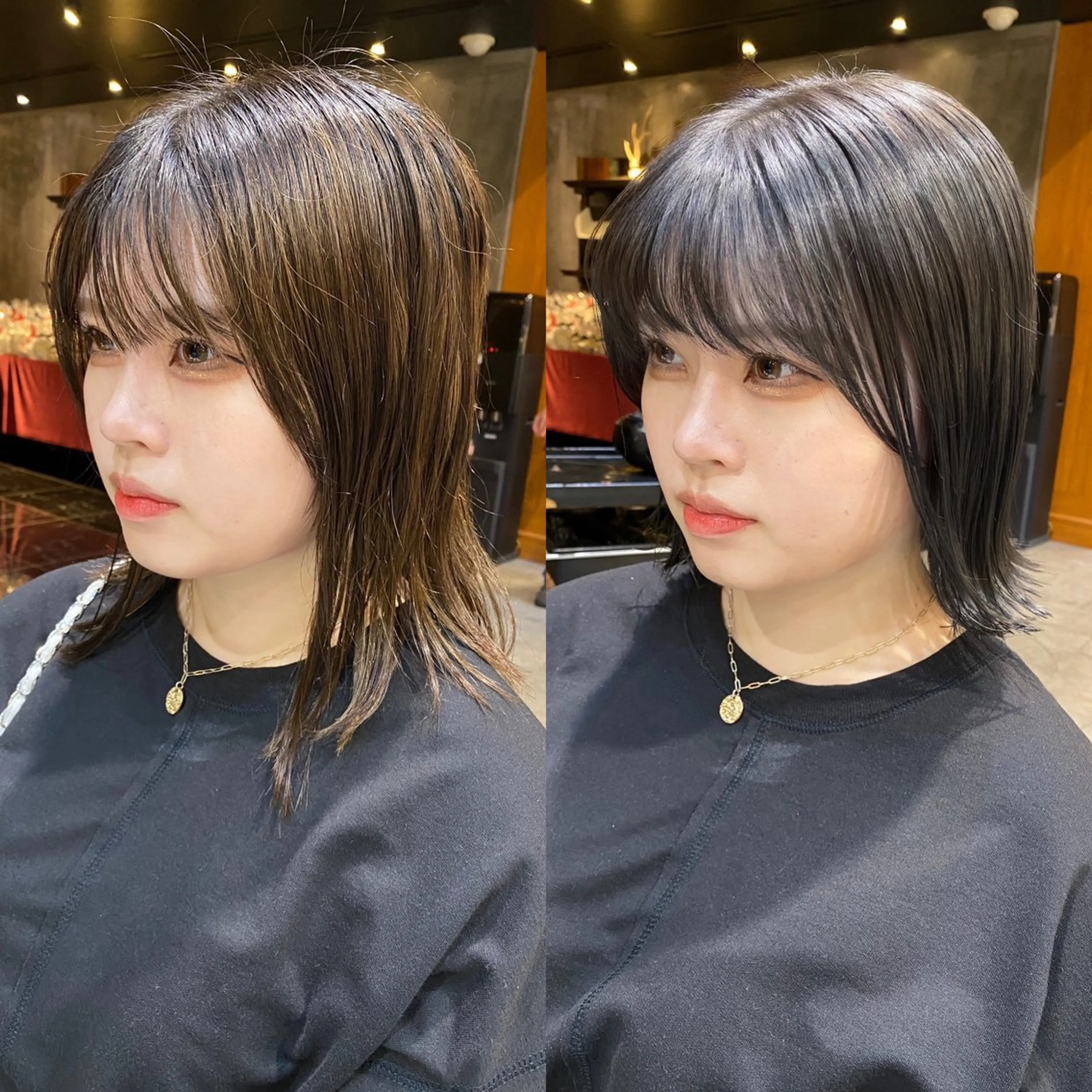 ショート カラー グレージュ 外ハネヘア ブリーチなしダブル カラー🧸🐺陽介のヘアスタイル